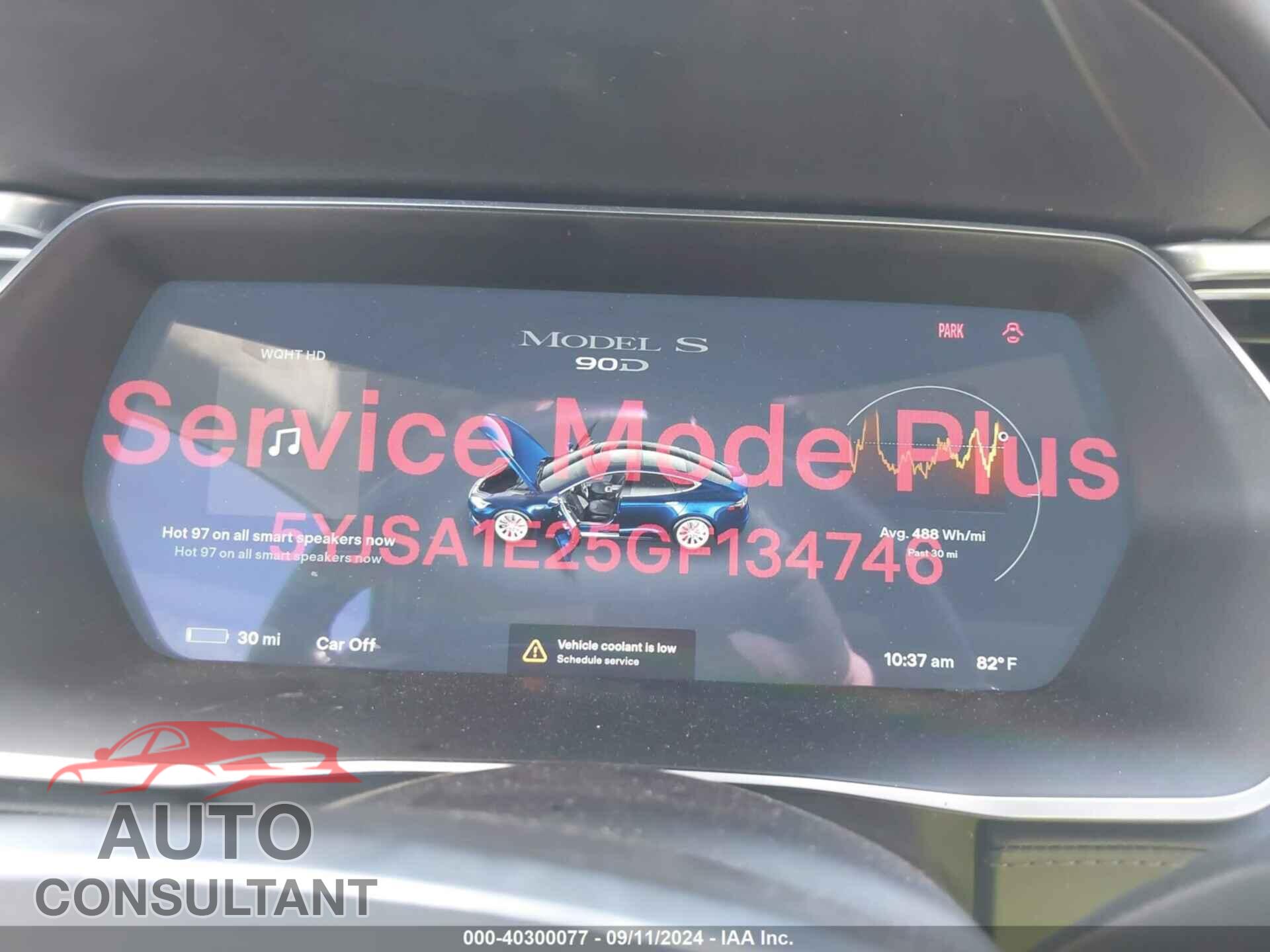 TESLA MODEL S 2016 - 5YJSA1E25GF134746