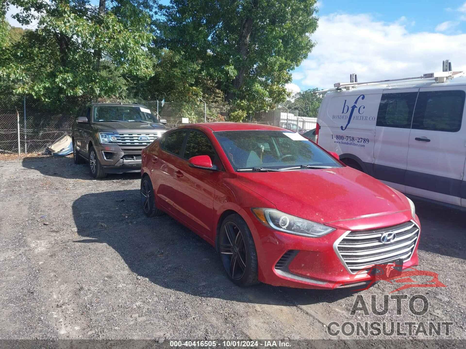 HYUNDAI ELANTRA 2017 - 5NPD74LF7HH049408