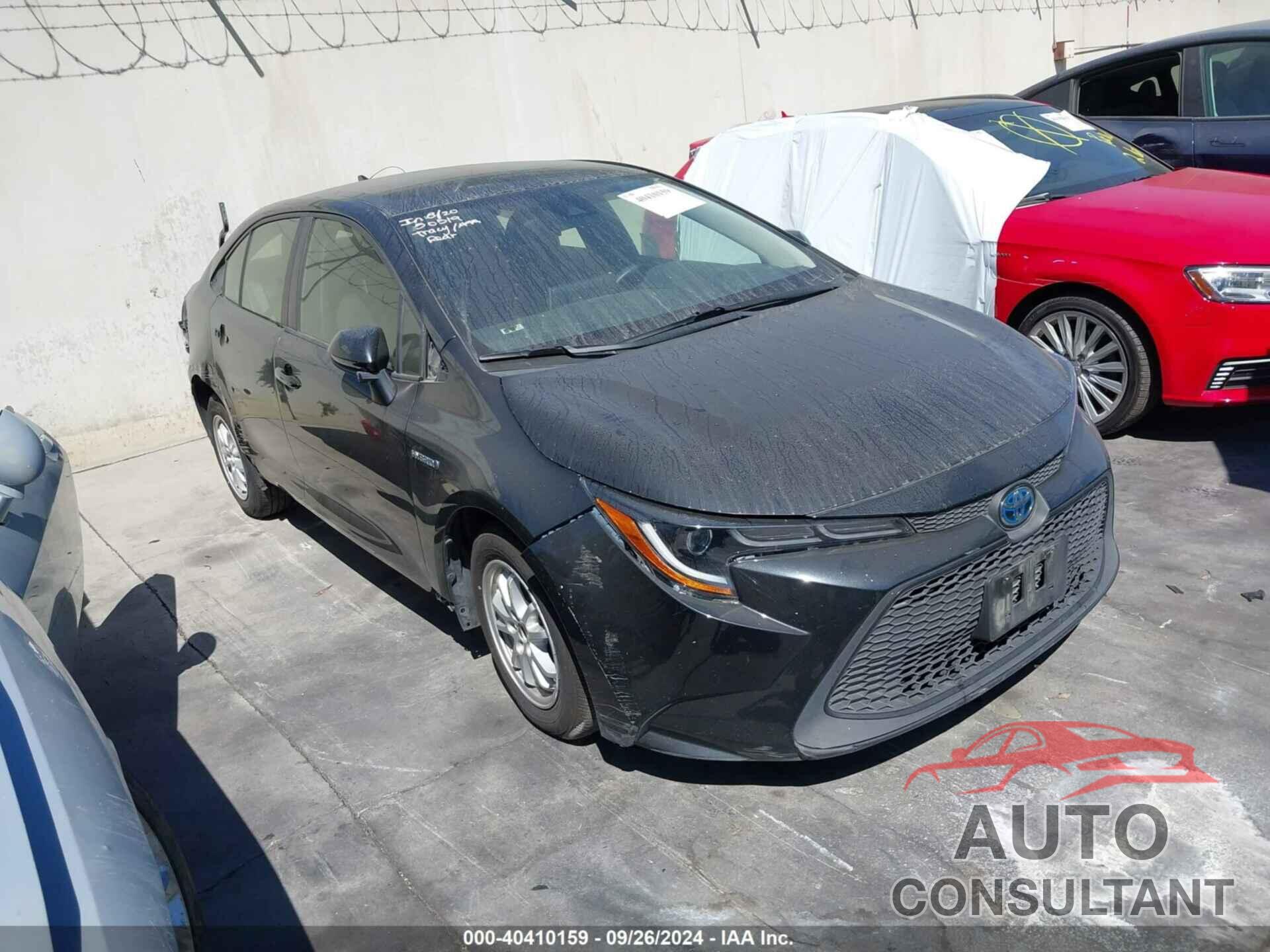 TOYOTA COROLLA 2020 - JTDEBRBE8LJ018516