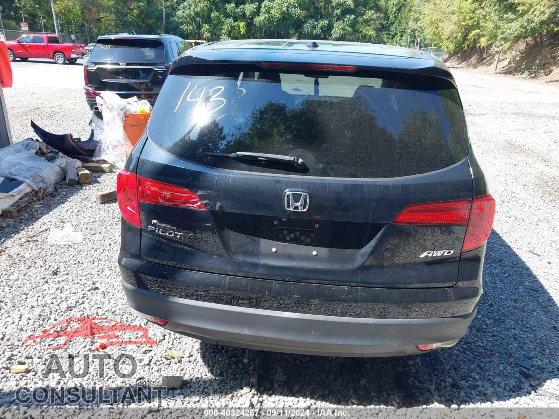 HONDA PILOT 2016 - 5FNYF6H52GB021433