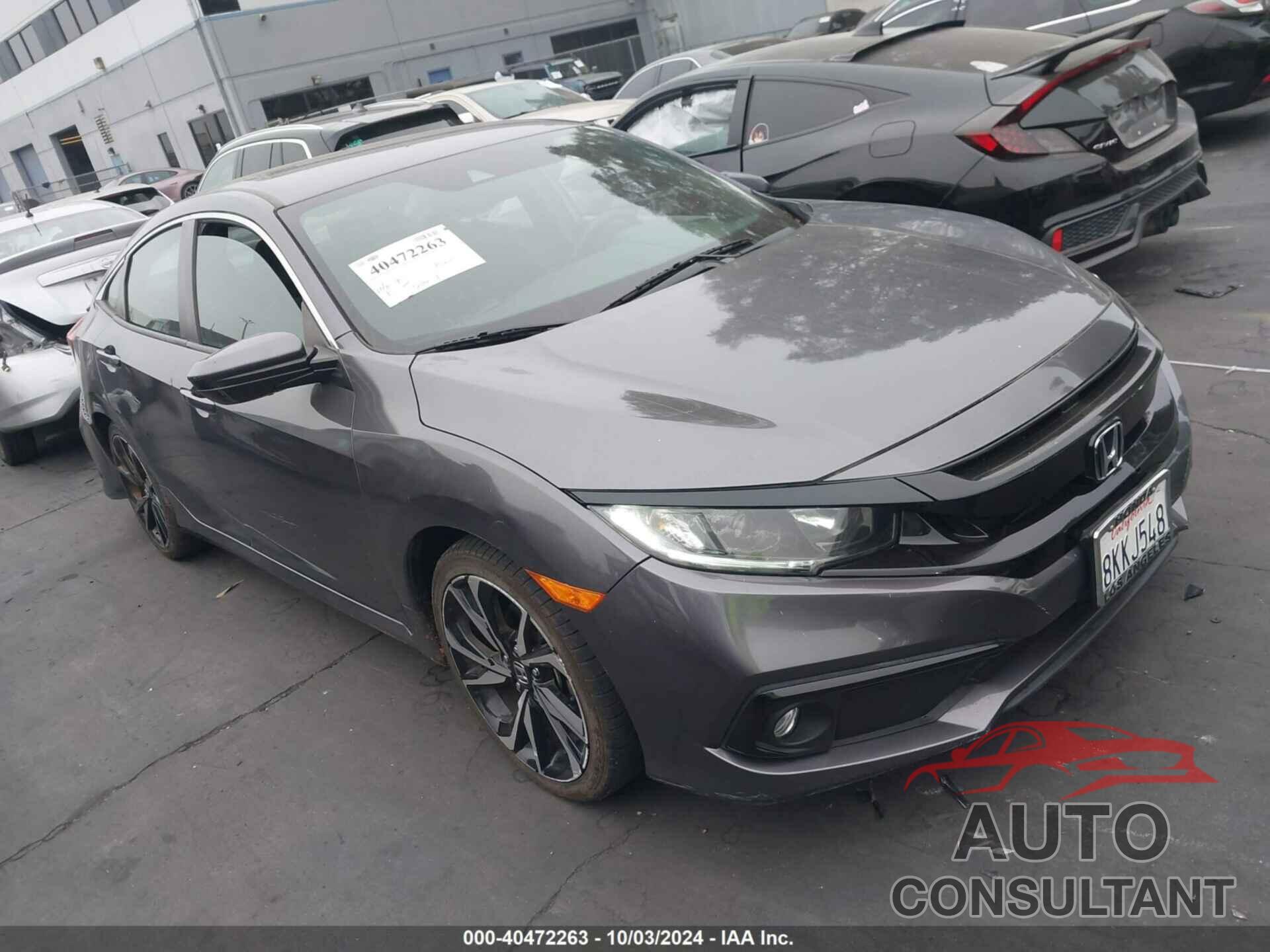 HONDA CIVIC 2019 - 2HGFC2F86KH540625