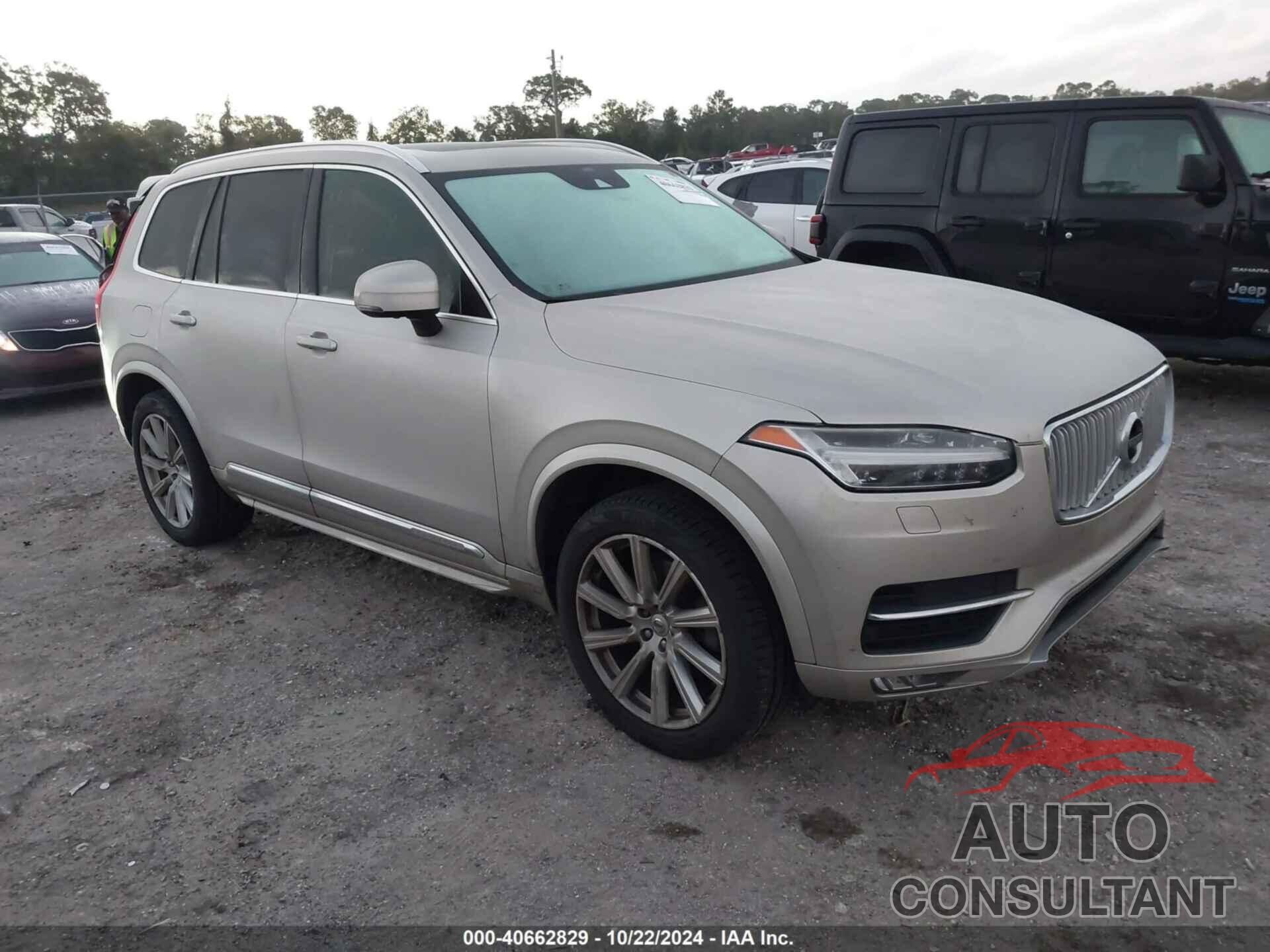 VOLVO XC90 2016 - YV4A22PL8G1025711