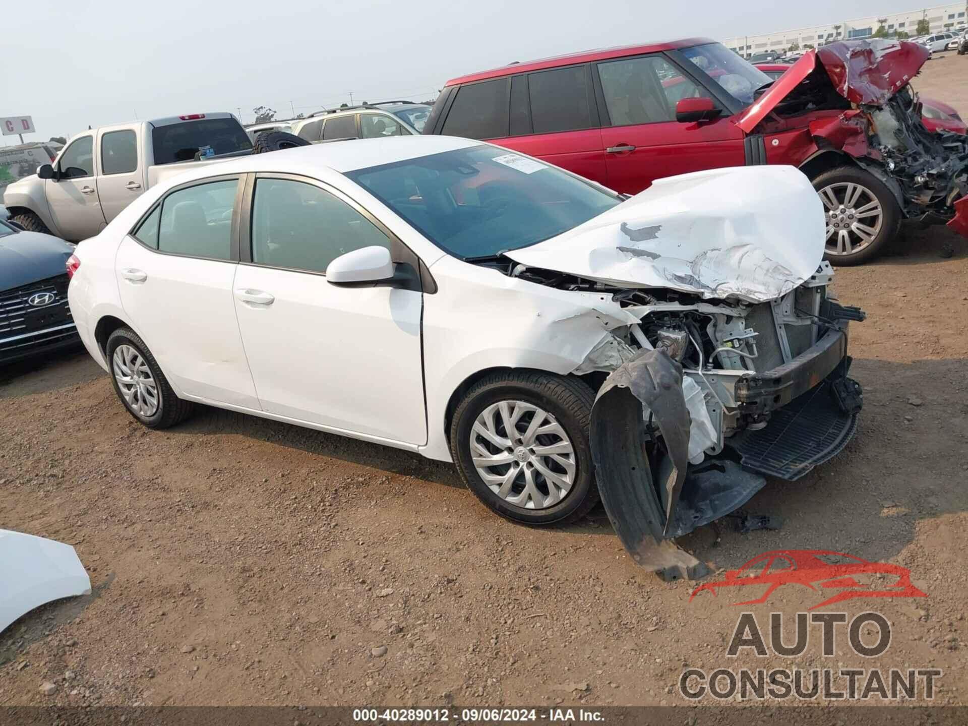 TOYOTA COROLLA 2019 - 5YFBURHE5KP892241