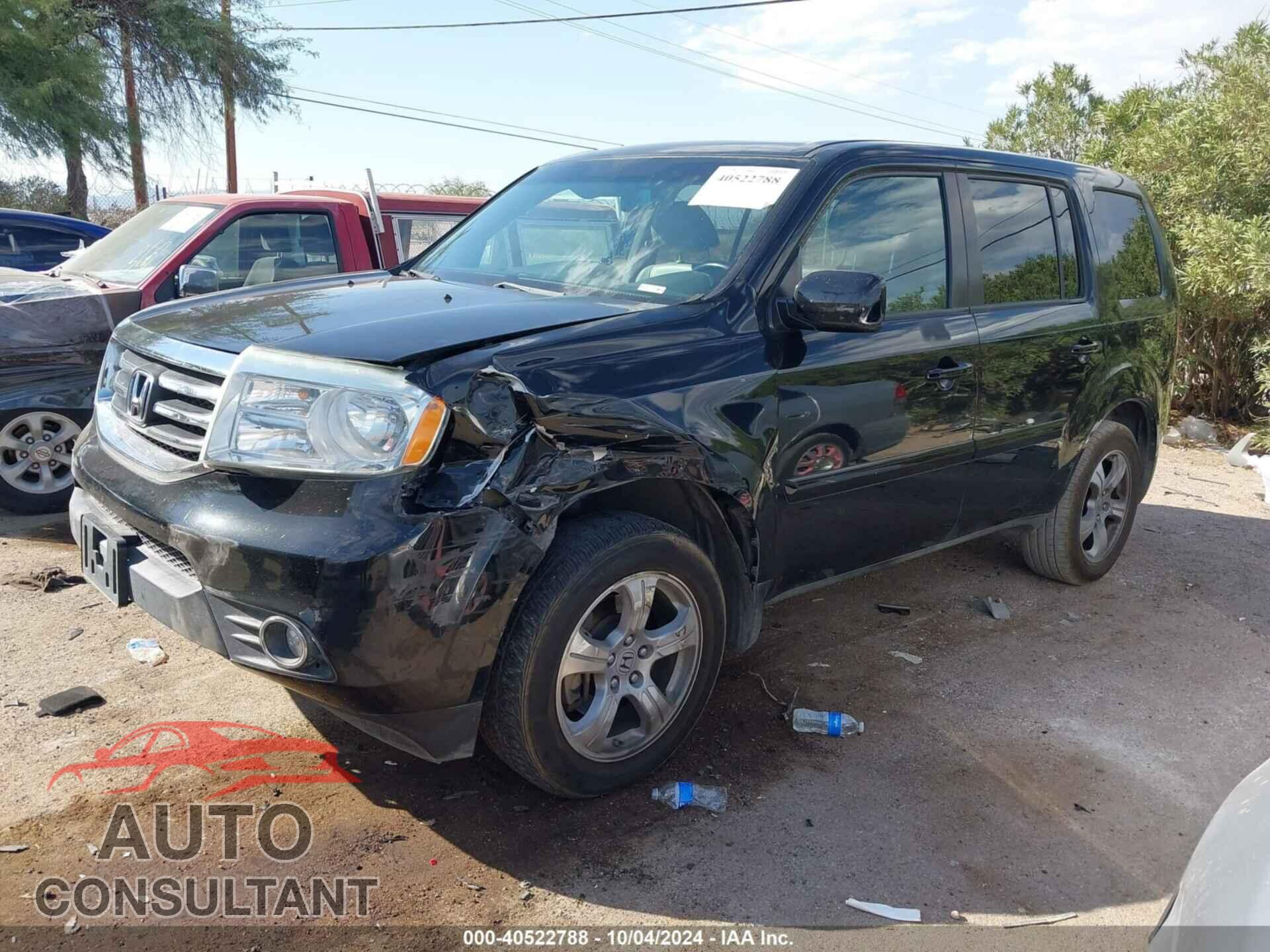 HONDA PILOT 2013 - 5FNYF3H5XDB013204