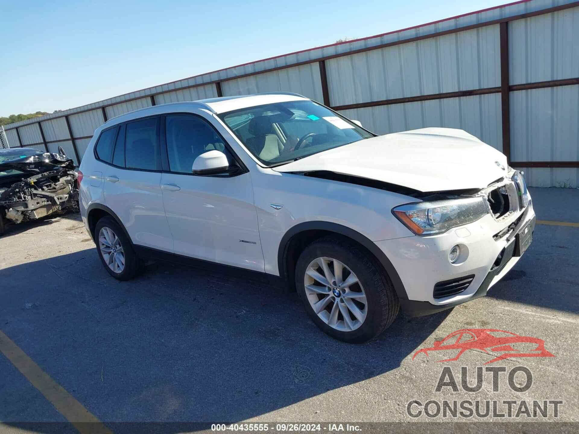 BMW X3 2017 - 5UXWX9C35H0W66698