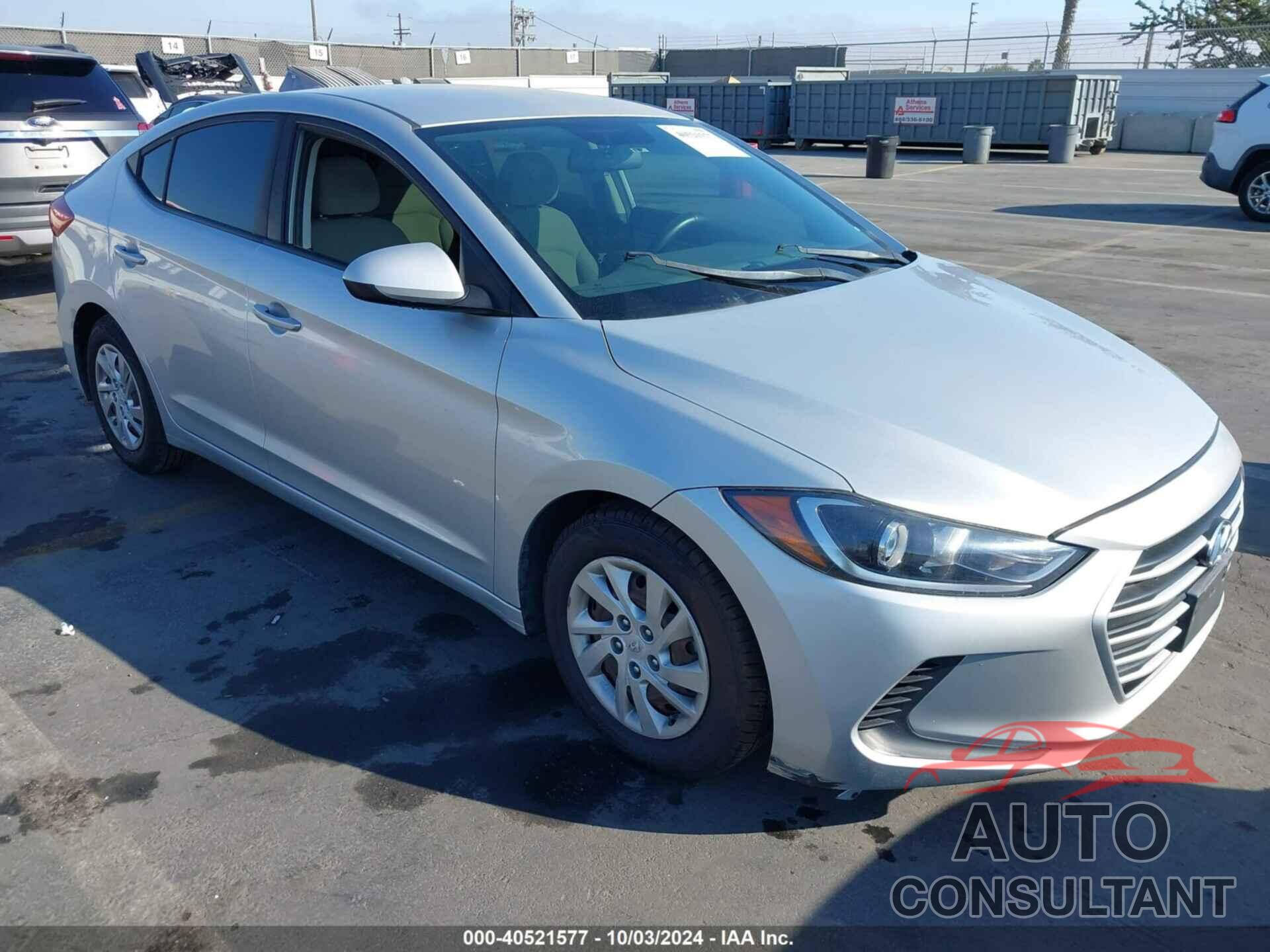 HYUNDAI ELANTRA 2017 - 5NPD74LF6HH210847