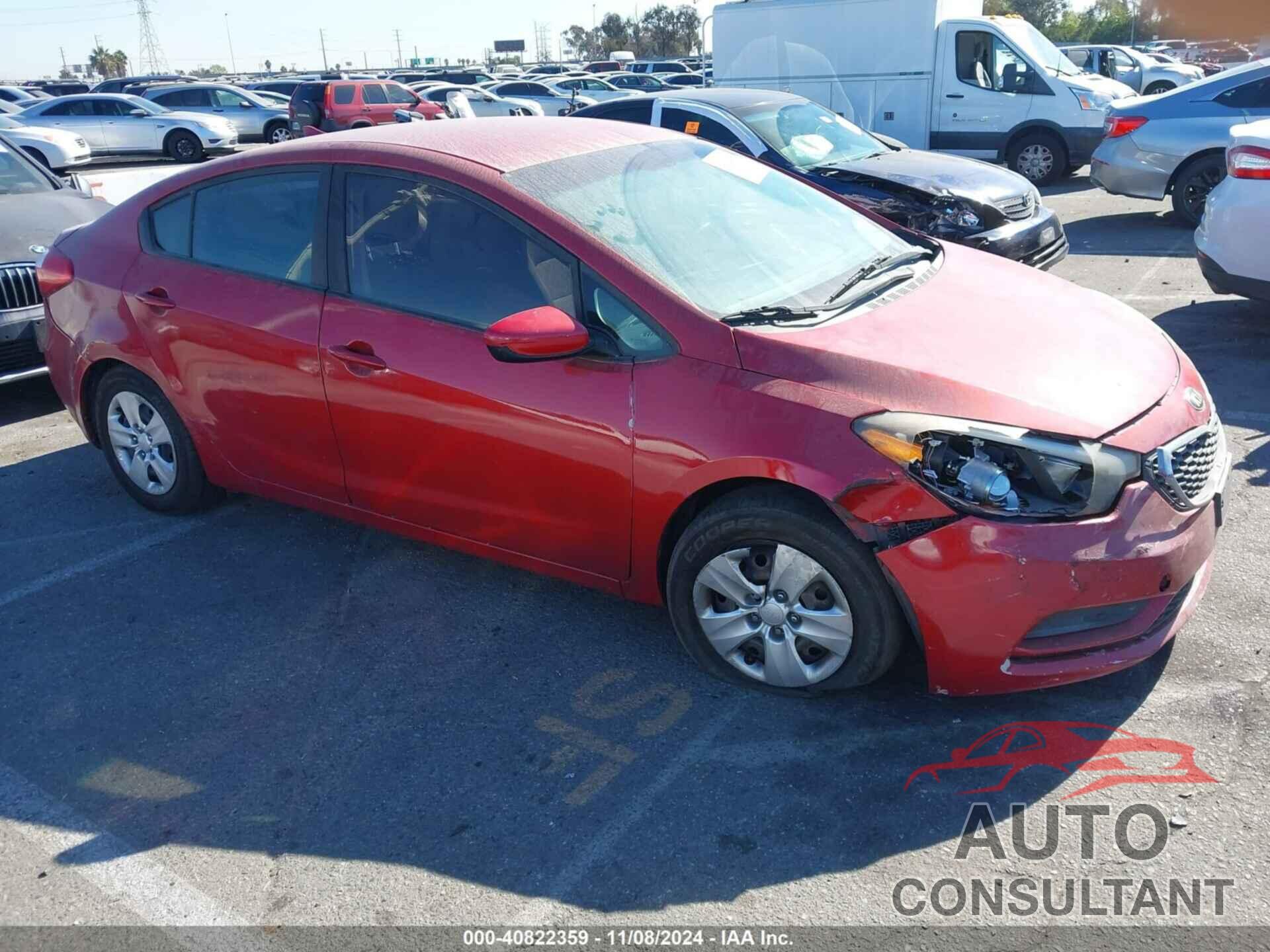 KIA FORTE 2016 - KNAFK4A61G5609302