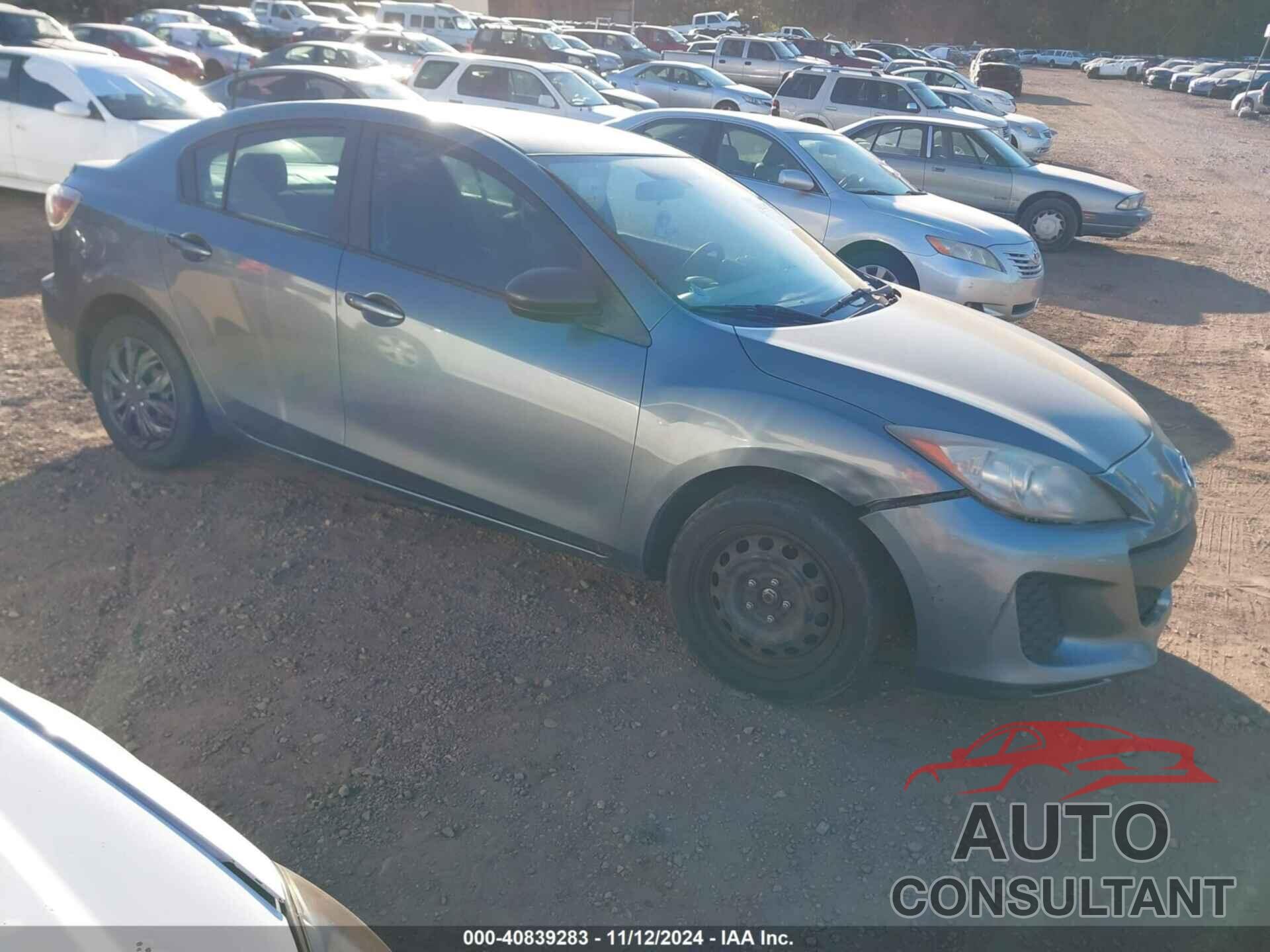 MAZDA MAZDA3 2013 - JM1BL1TF9D1721312