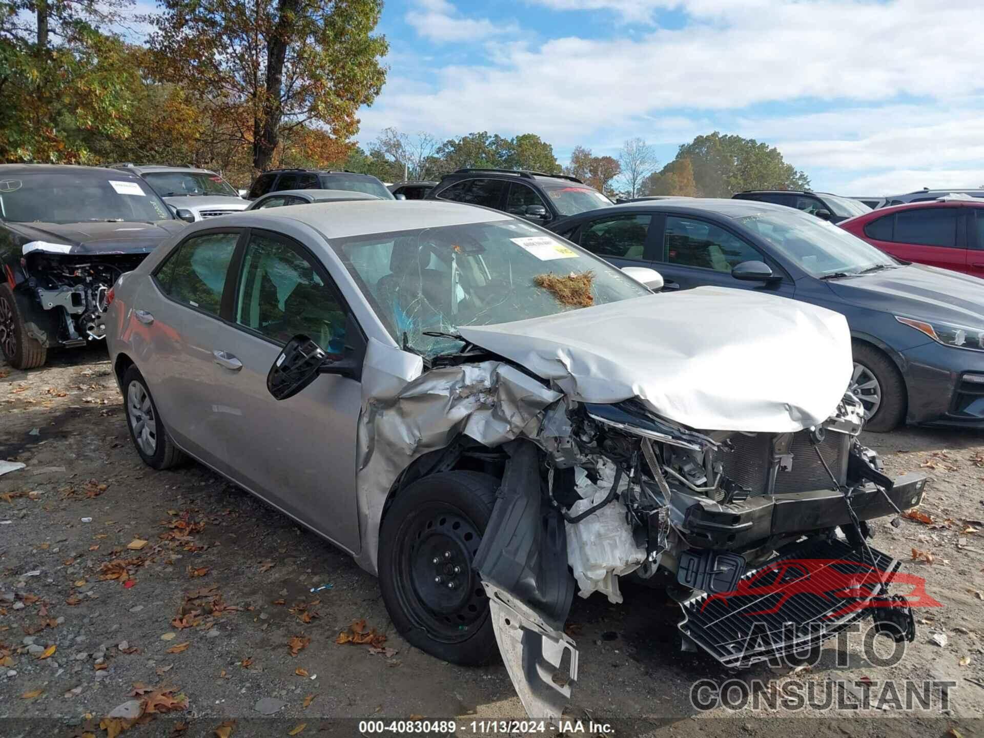 TOYOTA COROLLA 2019 - 2T1BURHE9KC165989