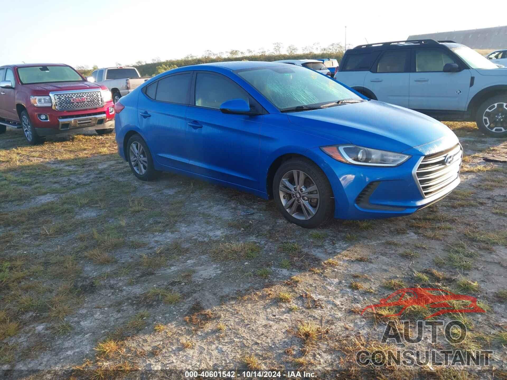 HYUNDAI ELANTRA 2017 - KMHD84LF8HU172312