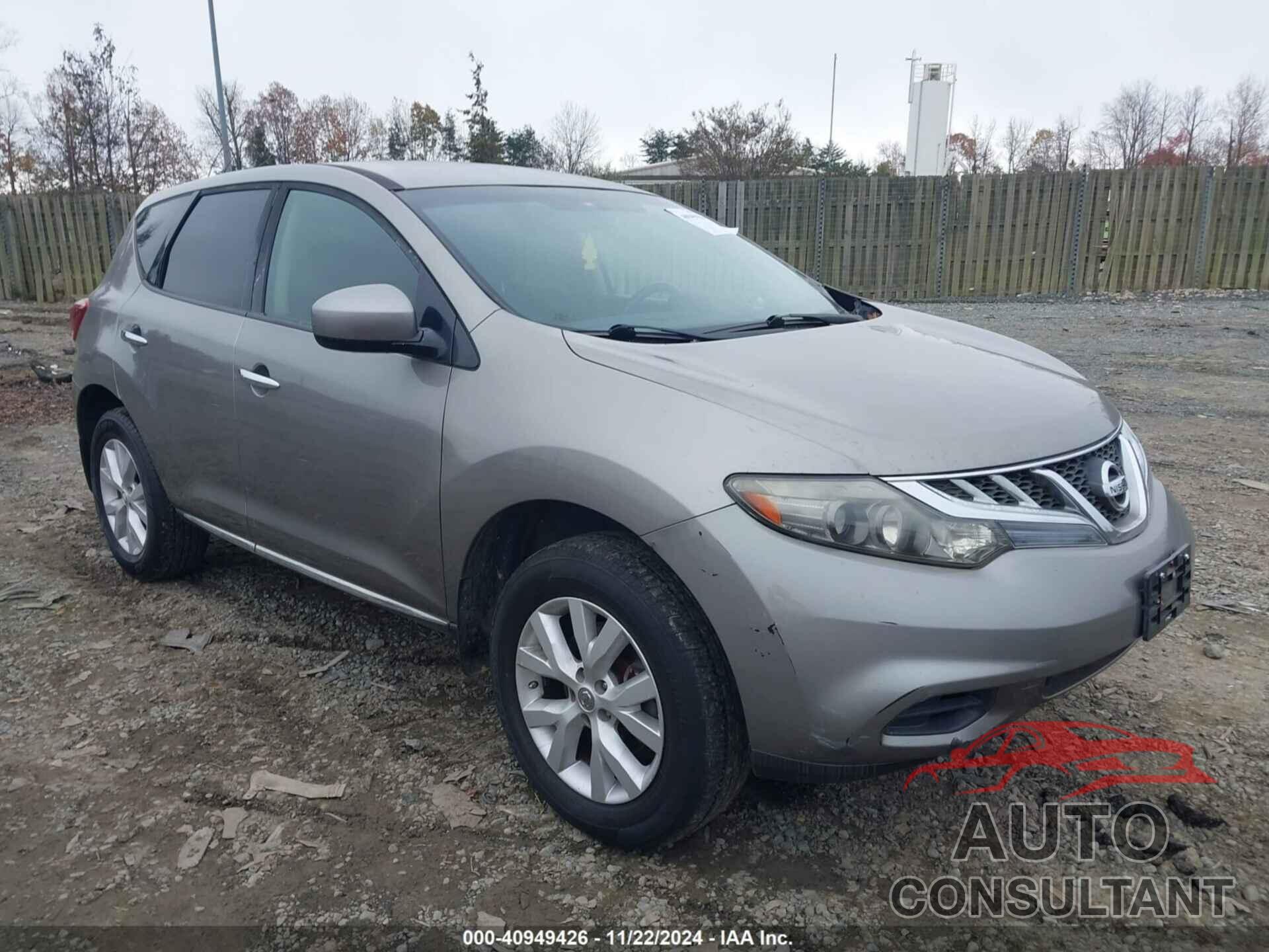 NISSAN MURANO 2011 - JN8AZ1MUXBW066153