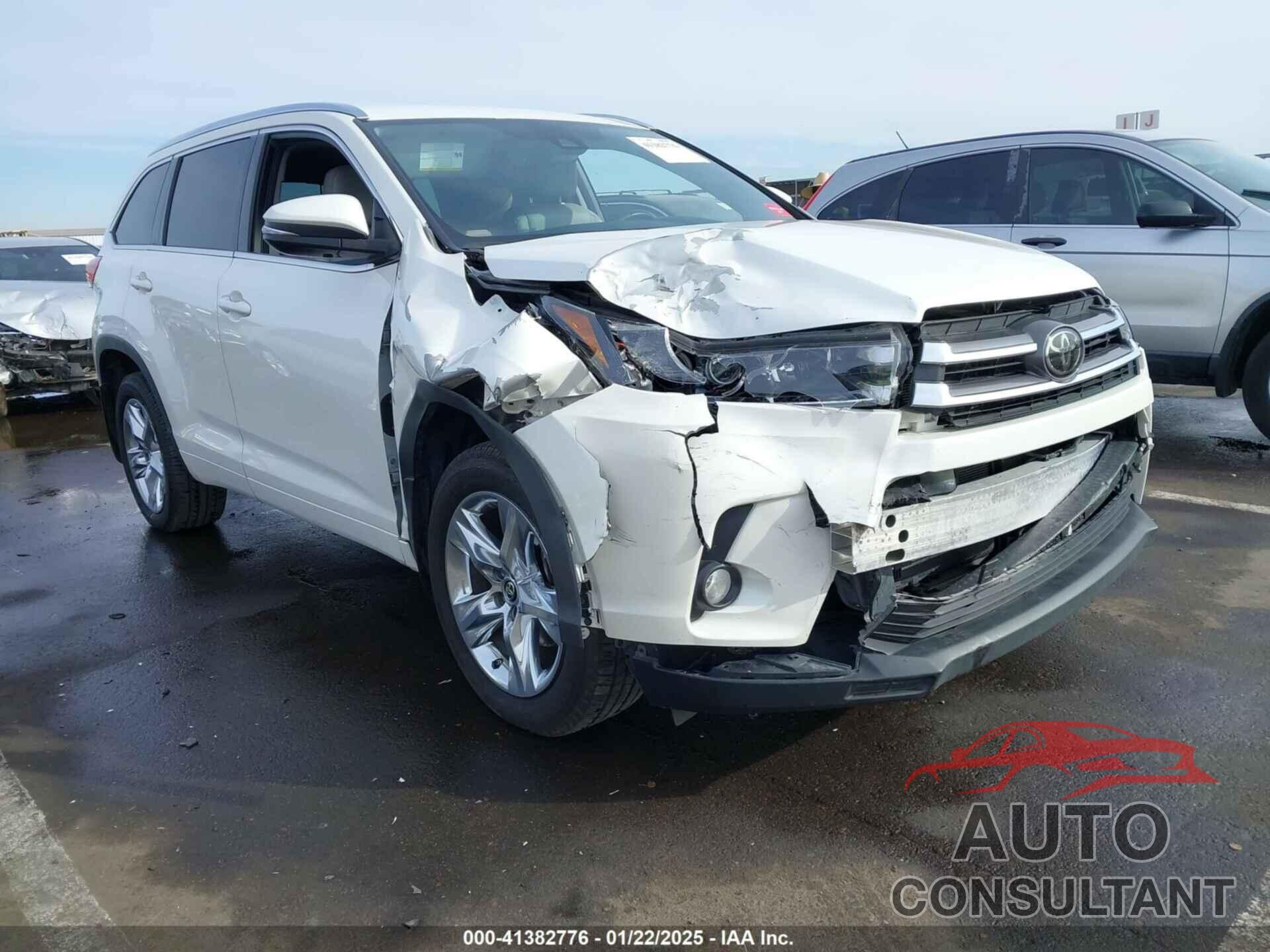 TOYOTA HIGHLANDER 2018 - 5TDDZRFH1JS851456