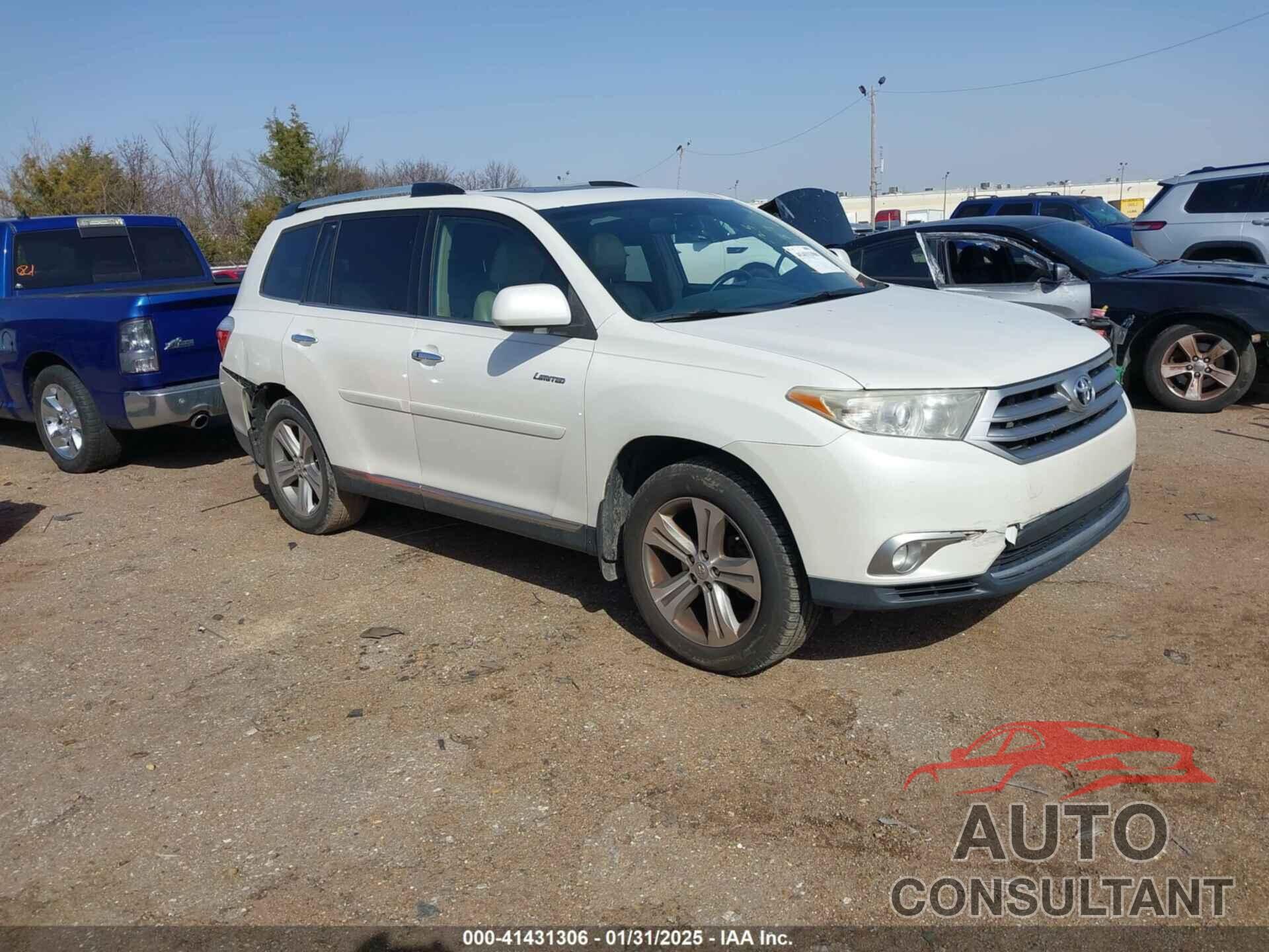 TOYOTA HIGHLANDER 2013 - 5TDYK3EH8DS113372