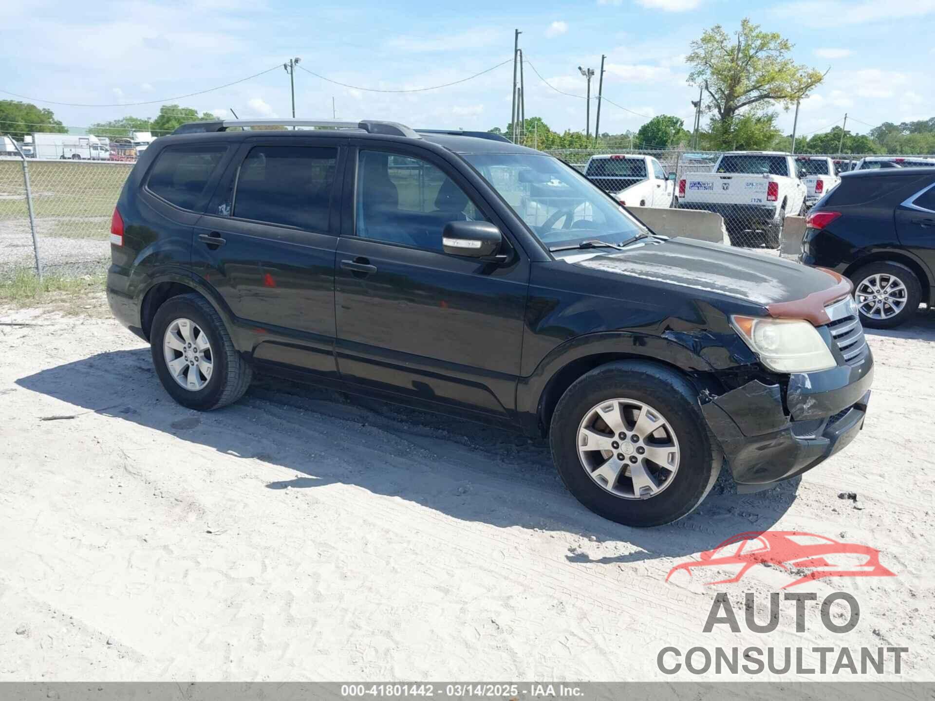 KIA BORREGO 2009 - KNDJJ741X95022410