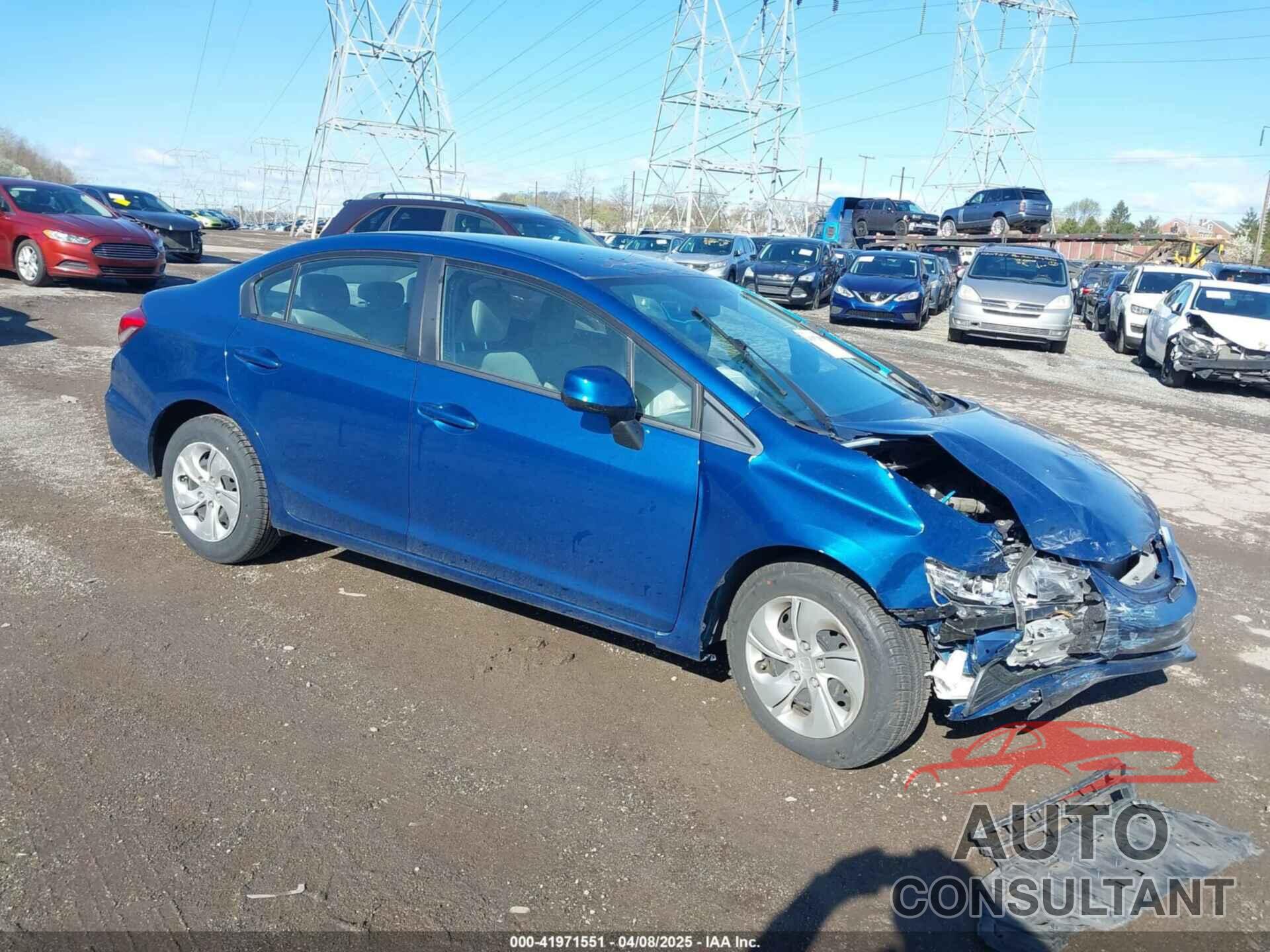 HONDA CIVIC 2013 - 2HGFB2F52DH598307