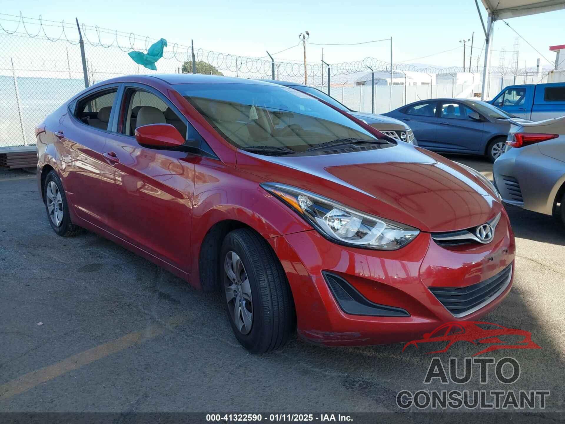 HYUNDAI ELANTRA 2016 - 5NPDH4AE5GH778920