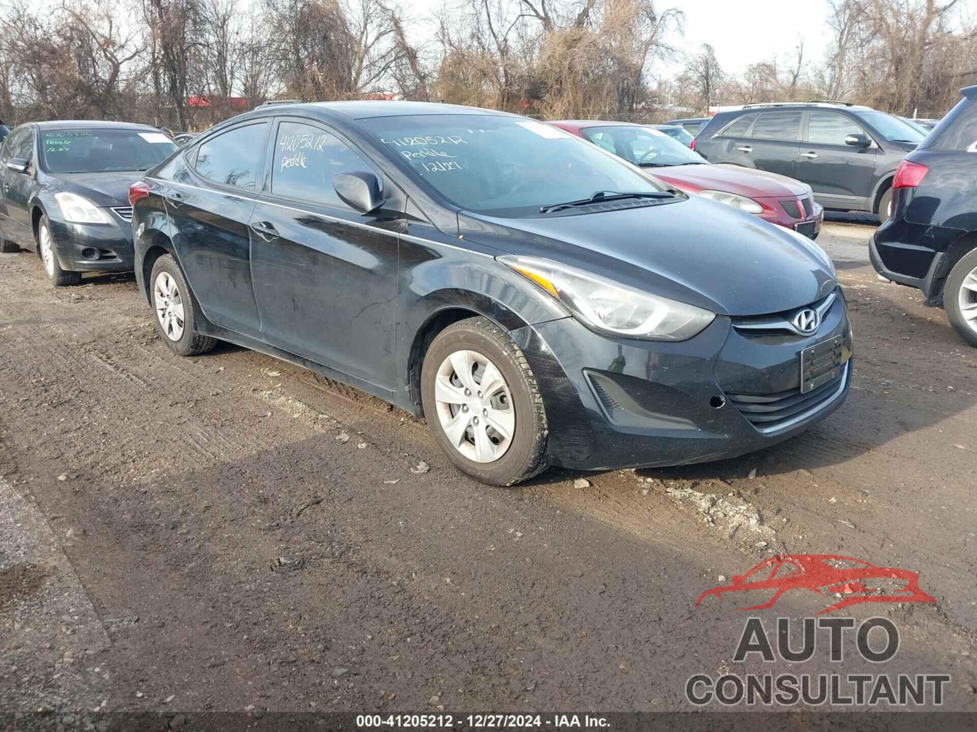 HYUNDAI ELANTRA 2016 - KMHDH4AE9GU545463