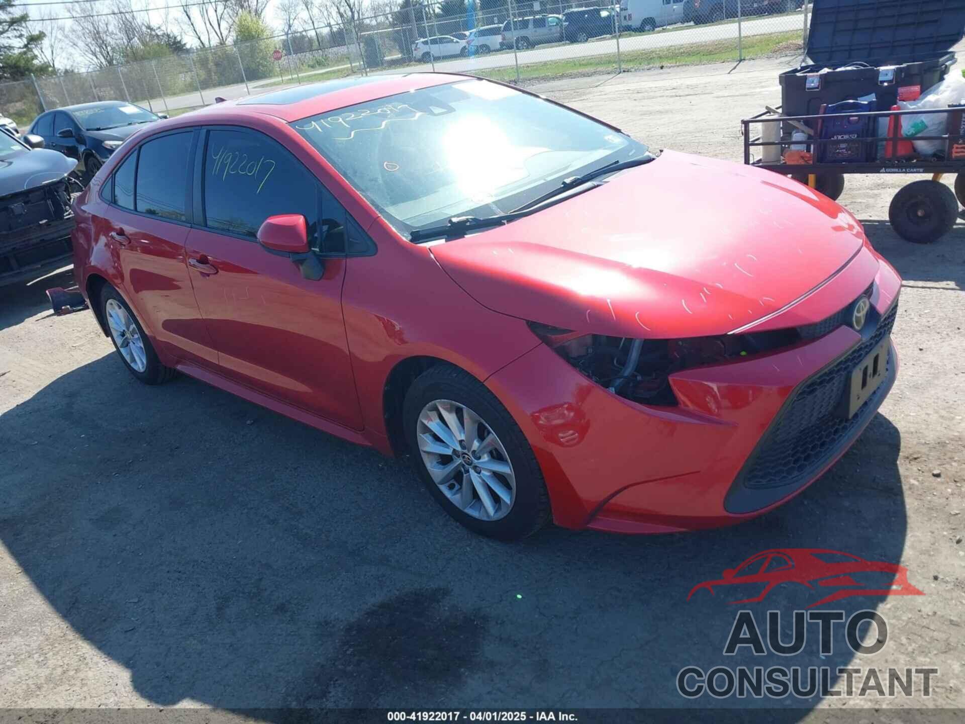 TOYOTA COROLLA 2020 - JTDHPRAE8LJ061284