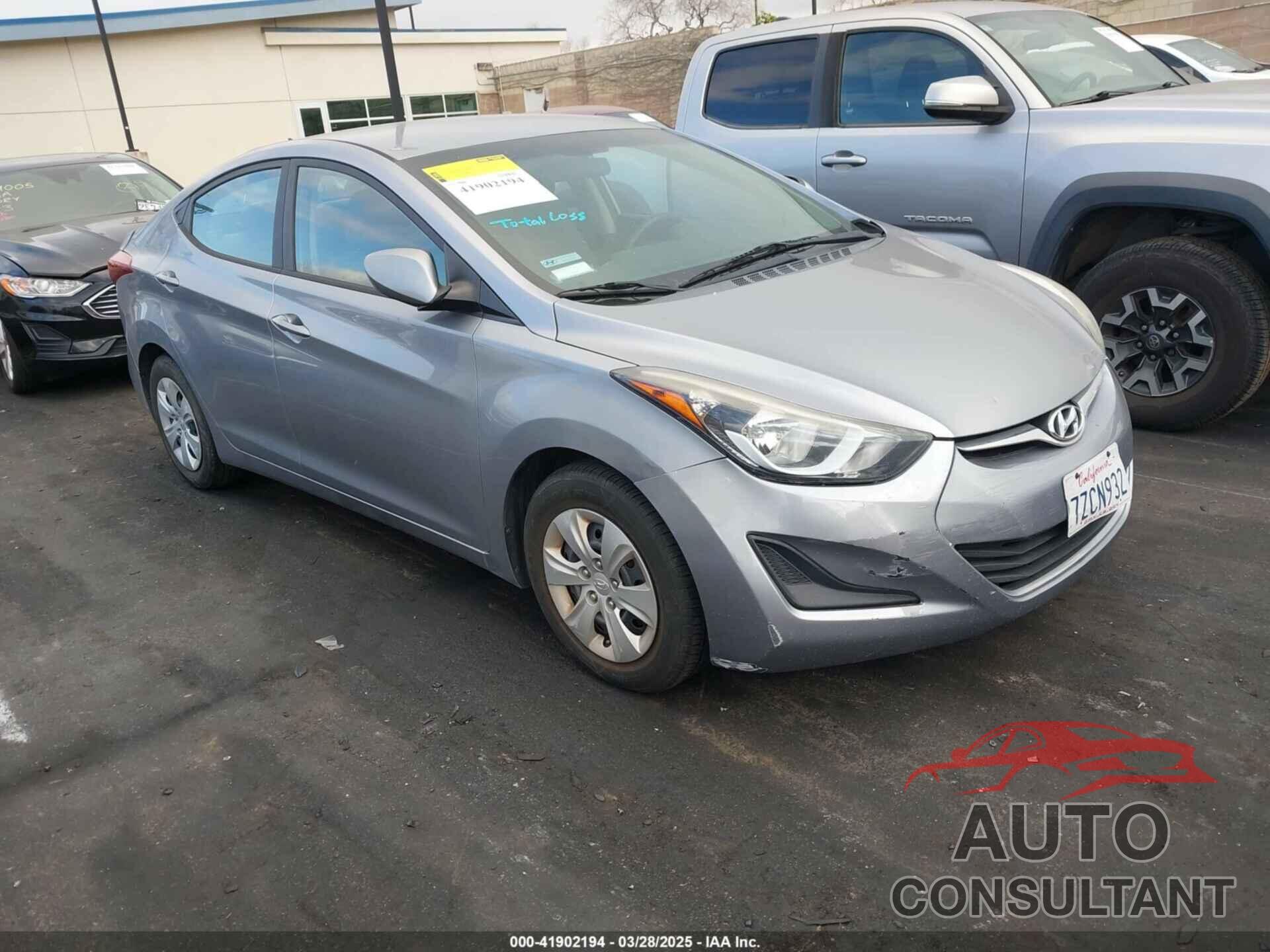 HYUNDAI ELANTRA 2016 - 5NPDH4AE7GH785402