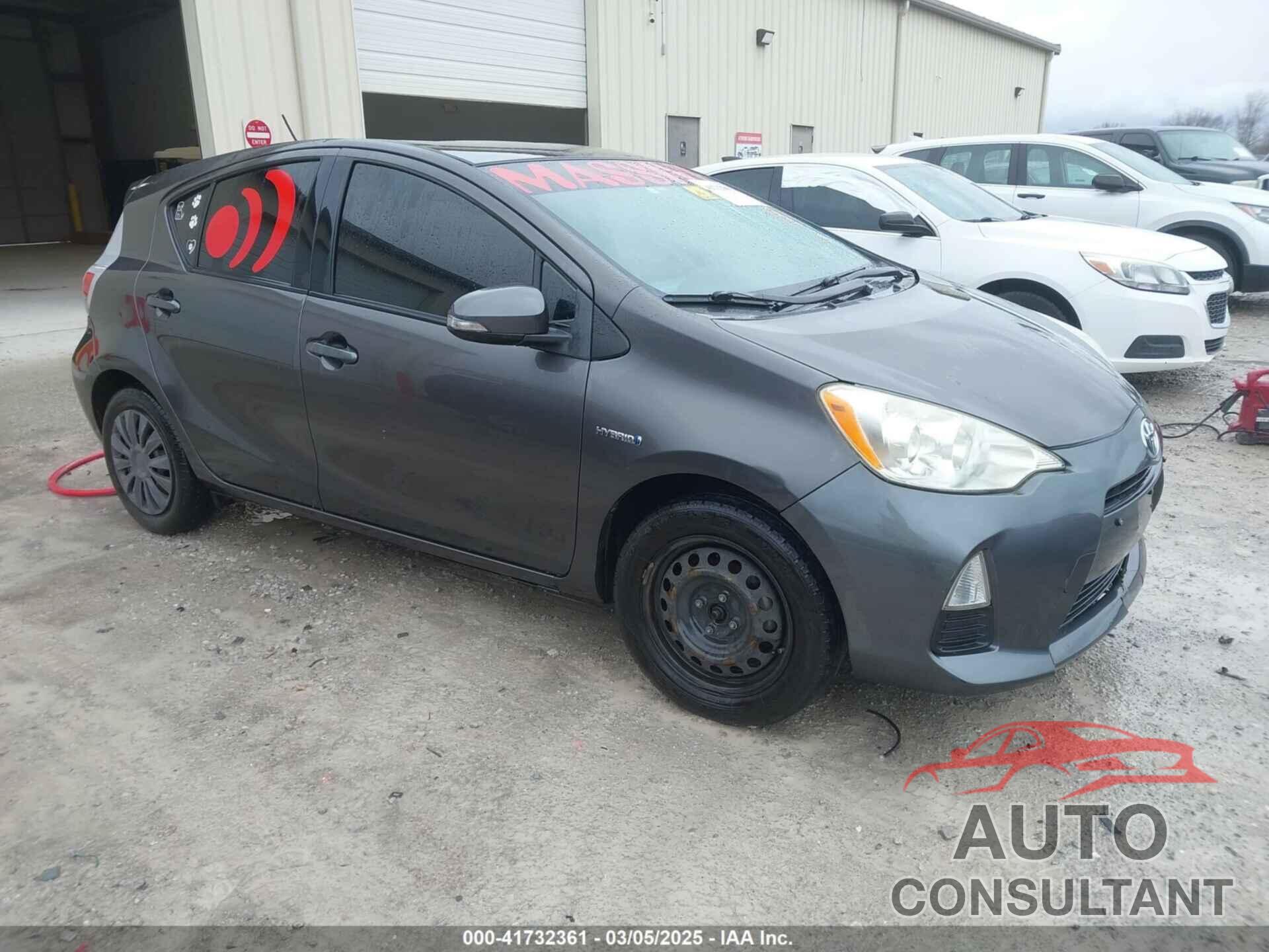 TOYOTA PRIUS C 2012 - JTDKDTB37C1007581