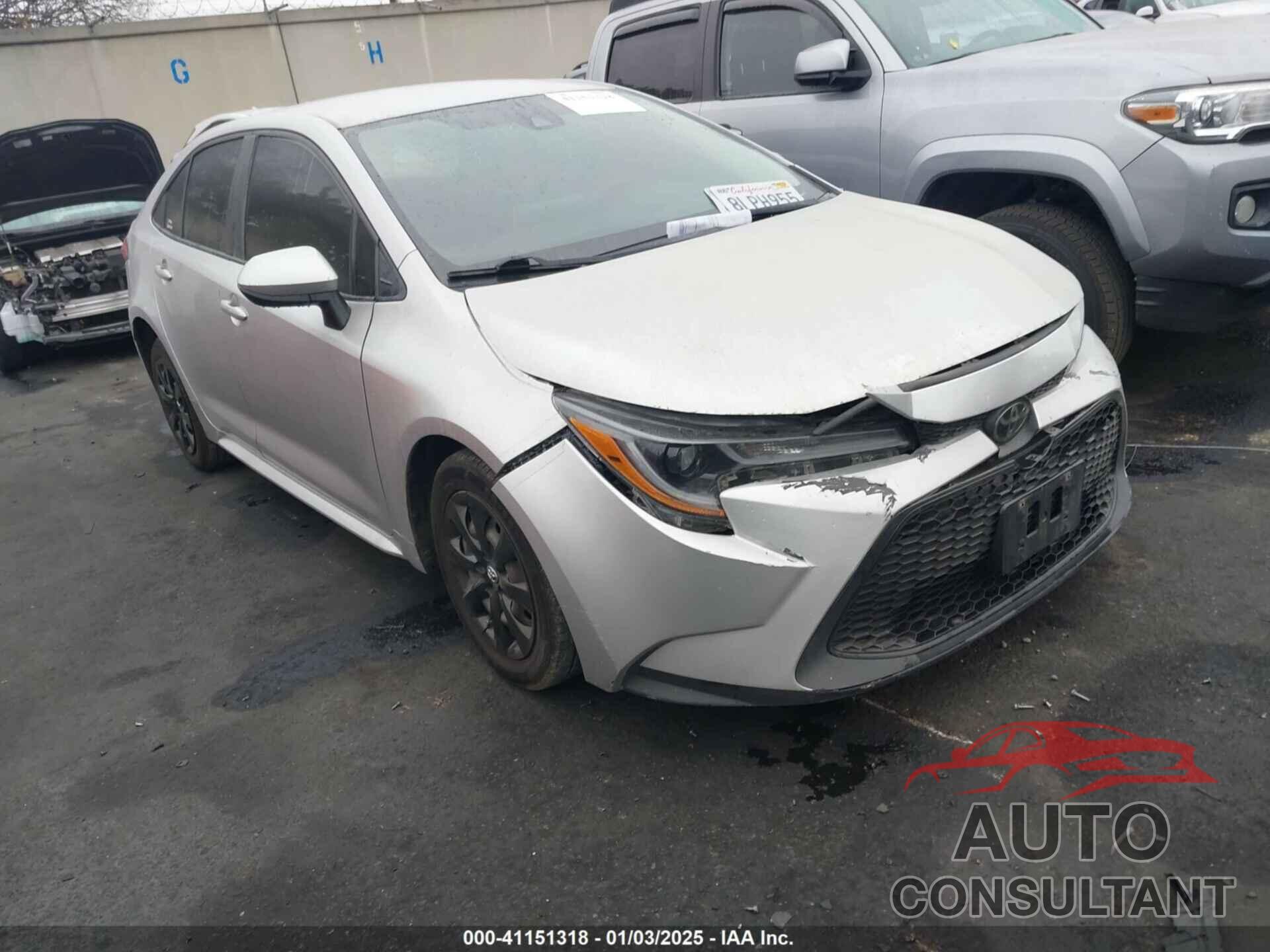 TOYOTA COROLLA 2020 - 5YFEPRAE6LP040559