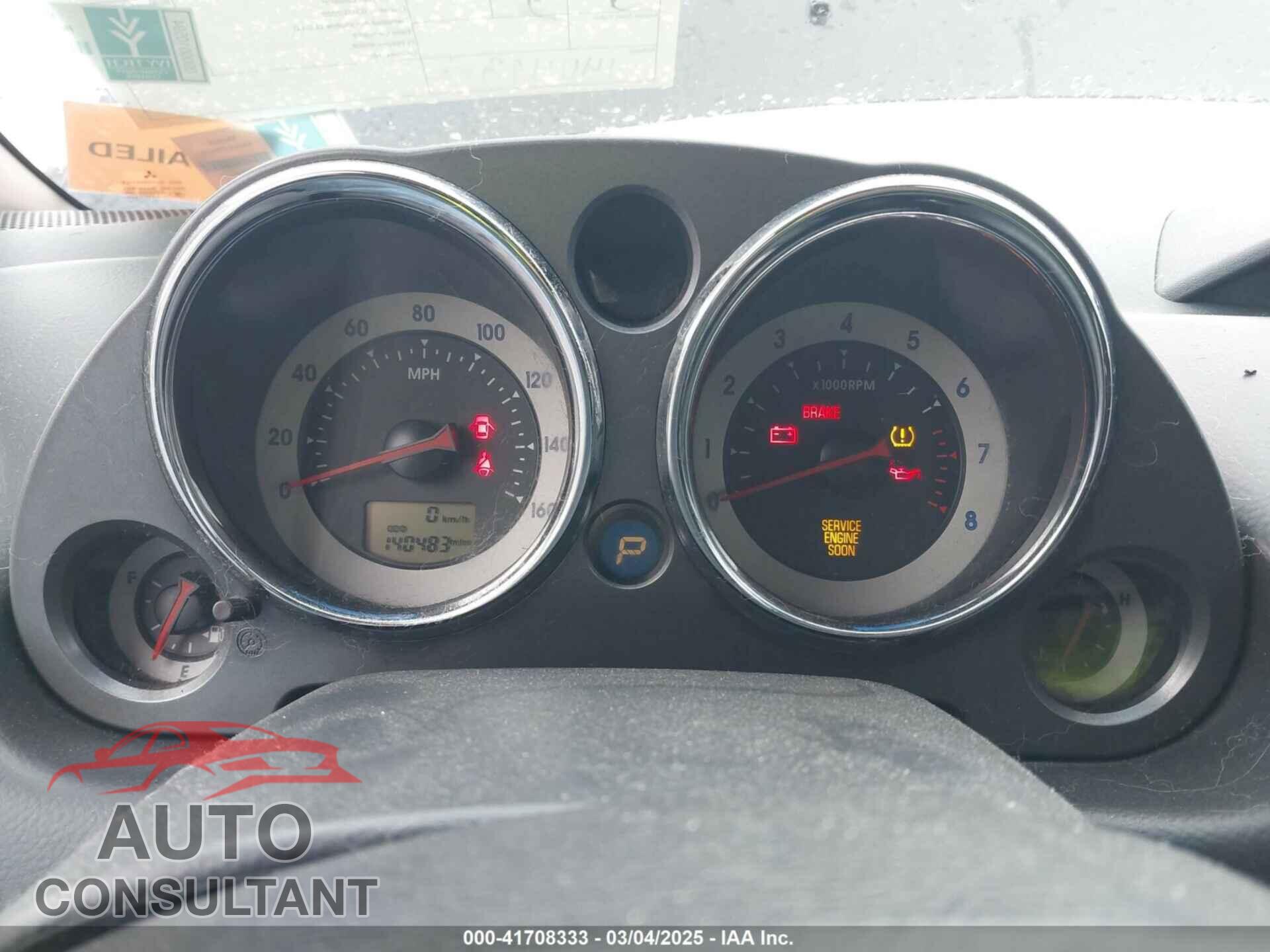 MITSUBISHI ECLIPSE 2009 - 4A3AK24F39E033659
