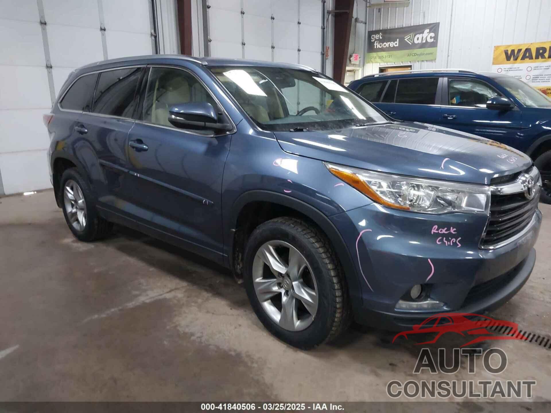 TOYOTA HIGHLANDER 2015 - 5TDDKRFH8FS103704