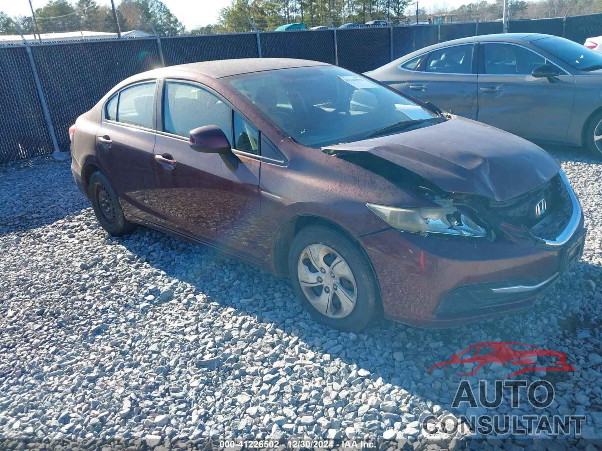 HONDA CIVIC 2013 - 19XFB2F52DE029158