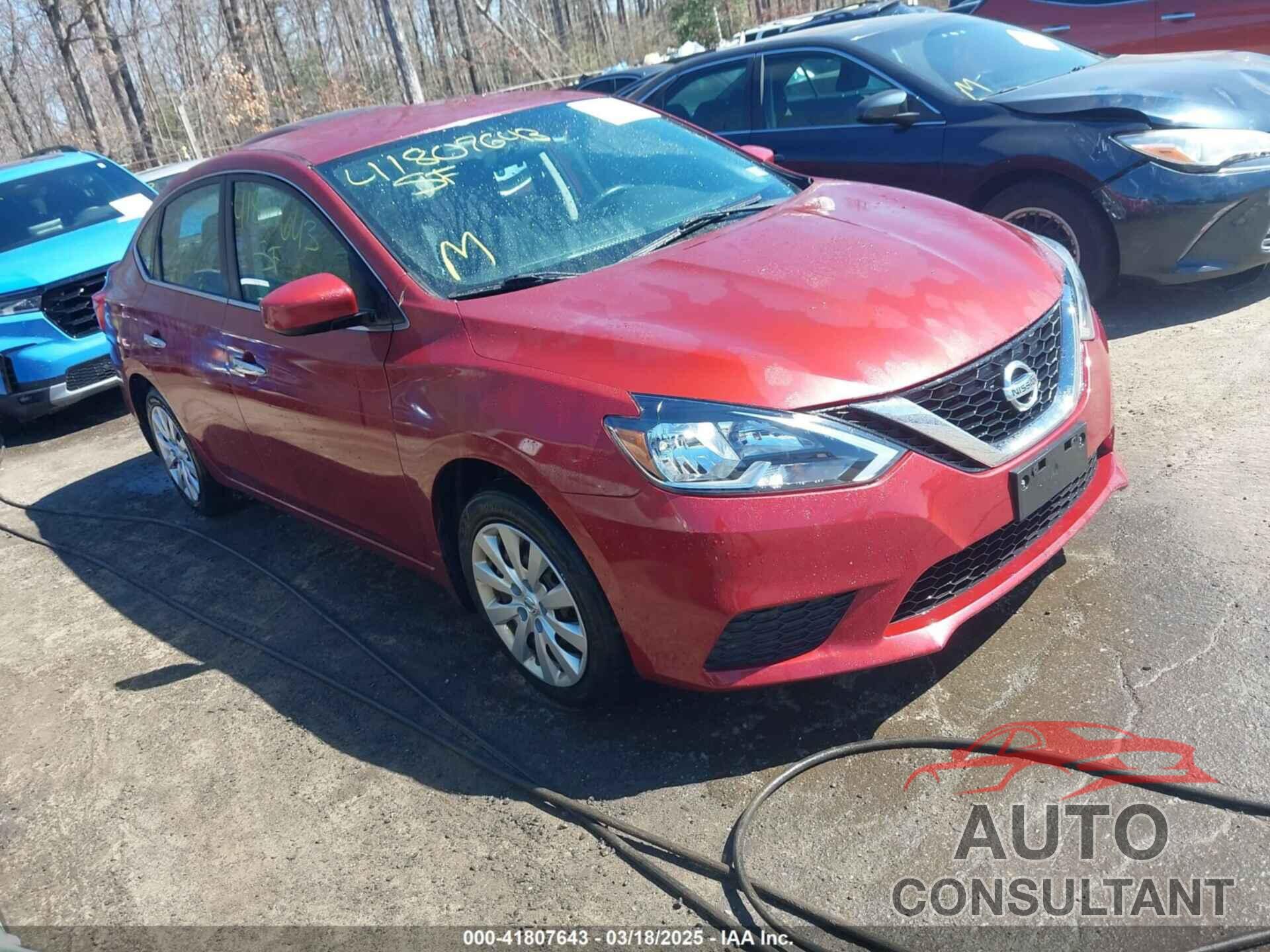 NISSAN SENTRA 2016 - 3N1AB7AP2GY244075