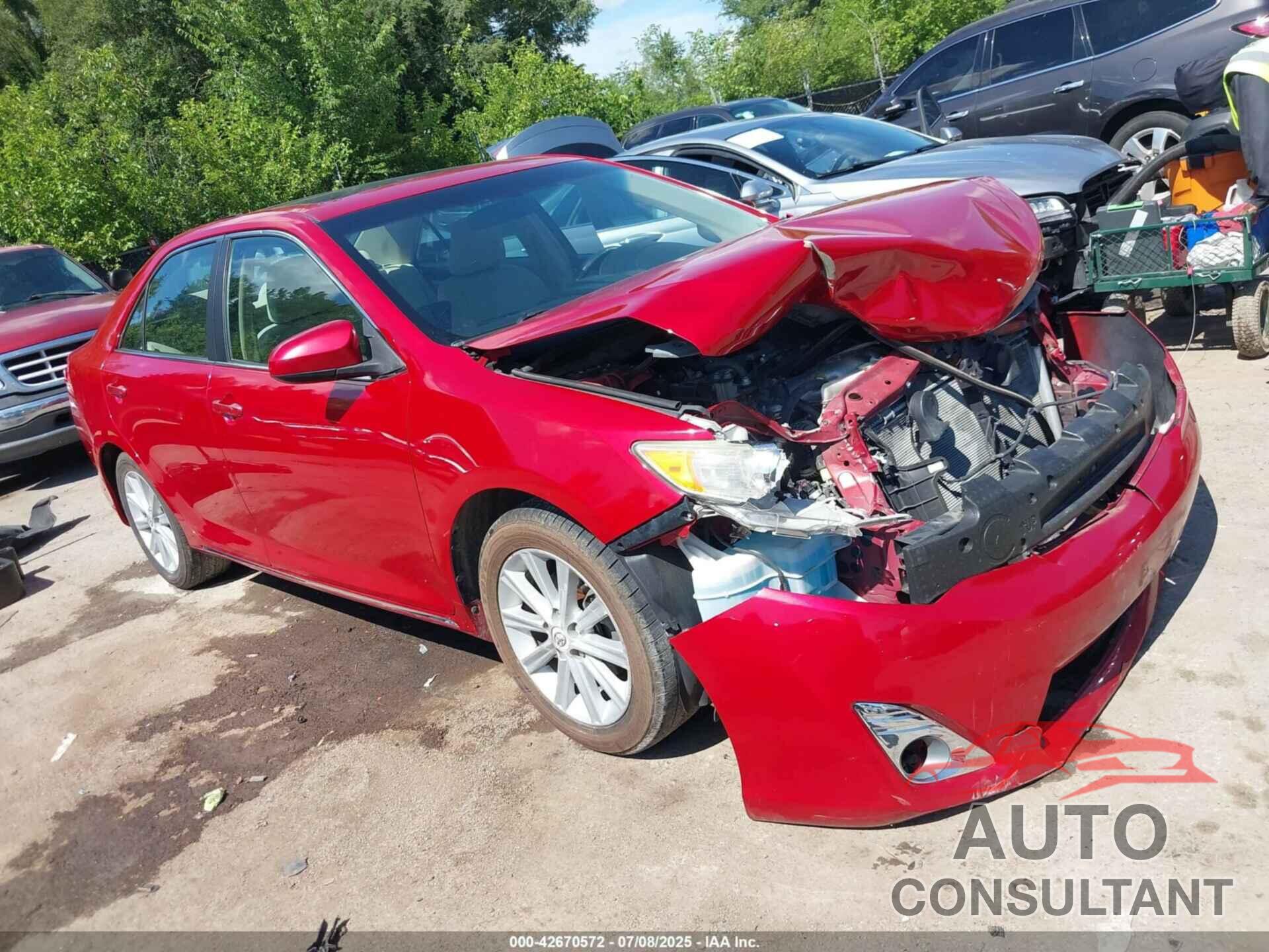 TOYOTA CAMRY 2012 - 4T4BF1FK0CR181914