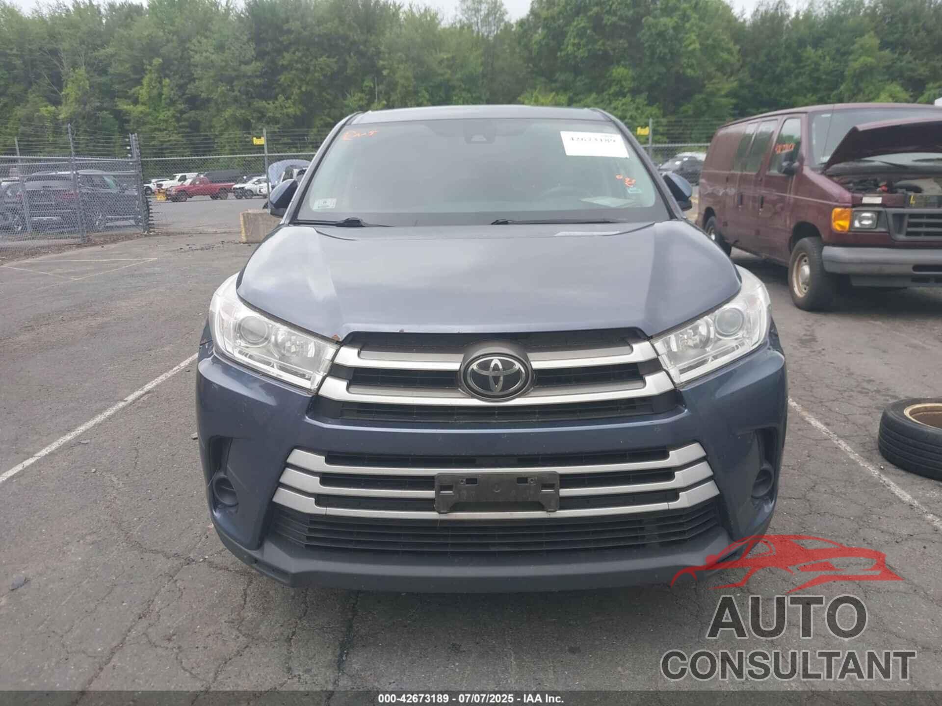 TOYOTA HIGHLANDER 2018 - 5TDBZRFH8JS875311