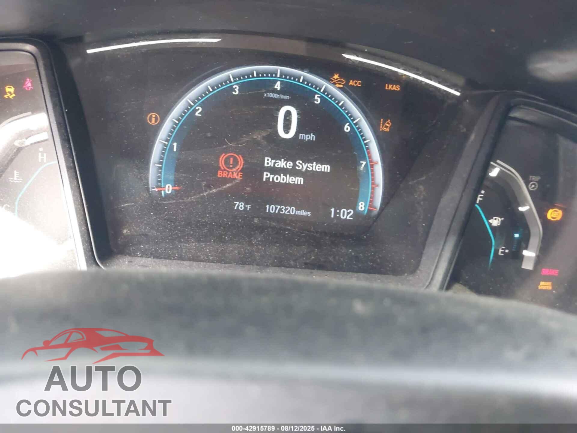 HONDA CIVIC 2020 - 19XFC2F68LE007749
