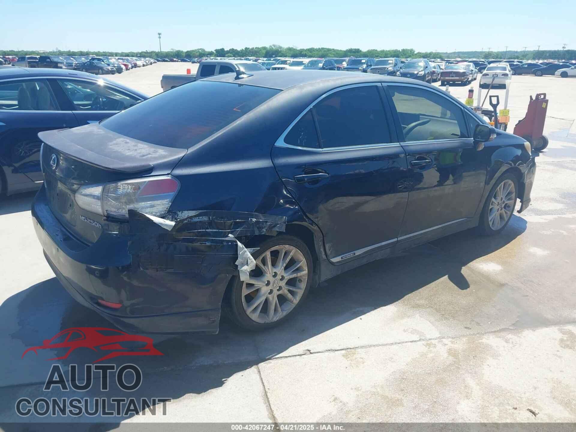 LEXUS HS 250H 2010 - JTHBB1BAXA2000929