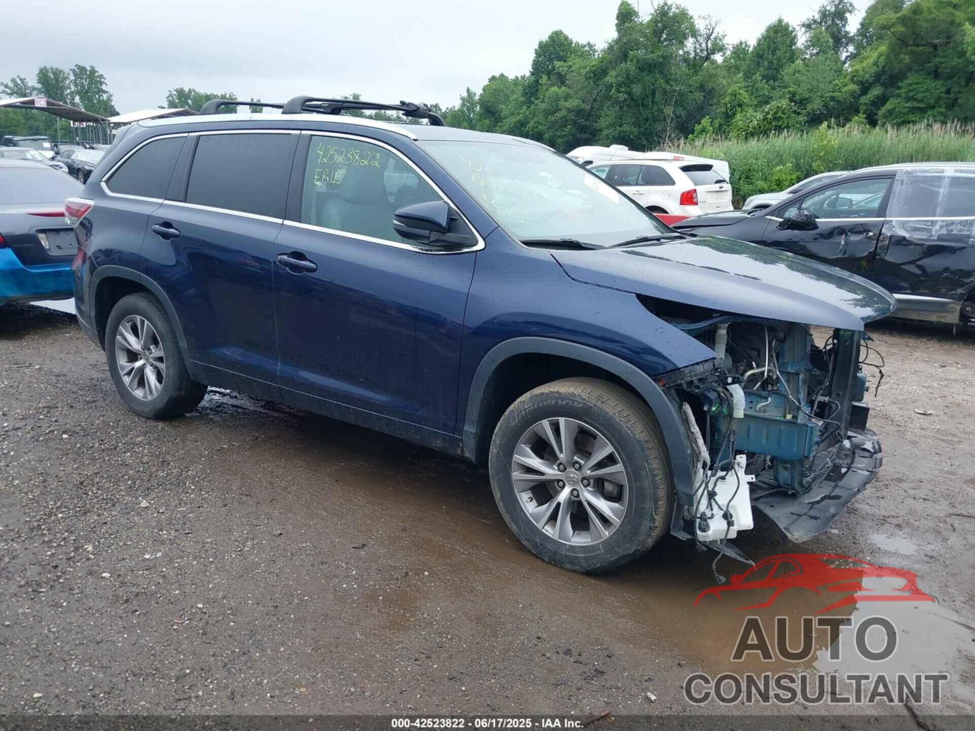 TOYOTA HIGHLANDER 2015 - 5TDKKRFH7FS066426