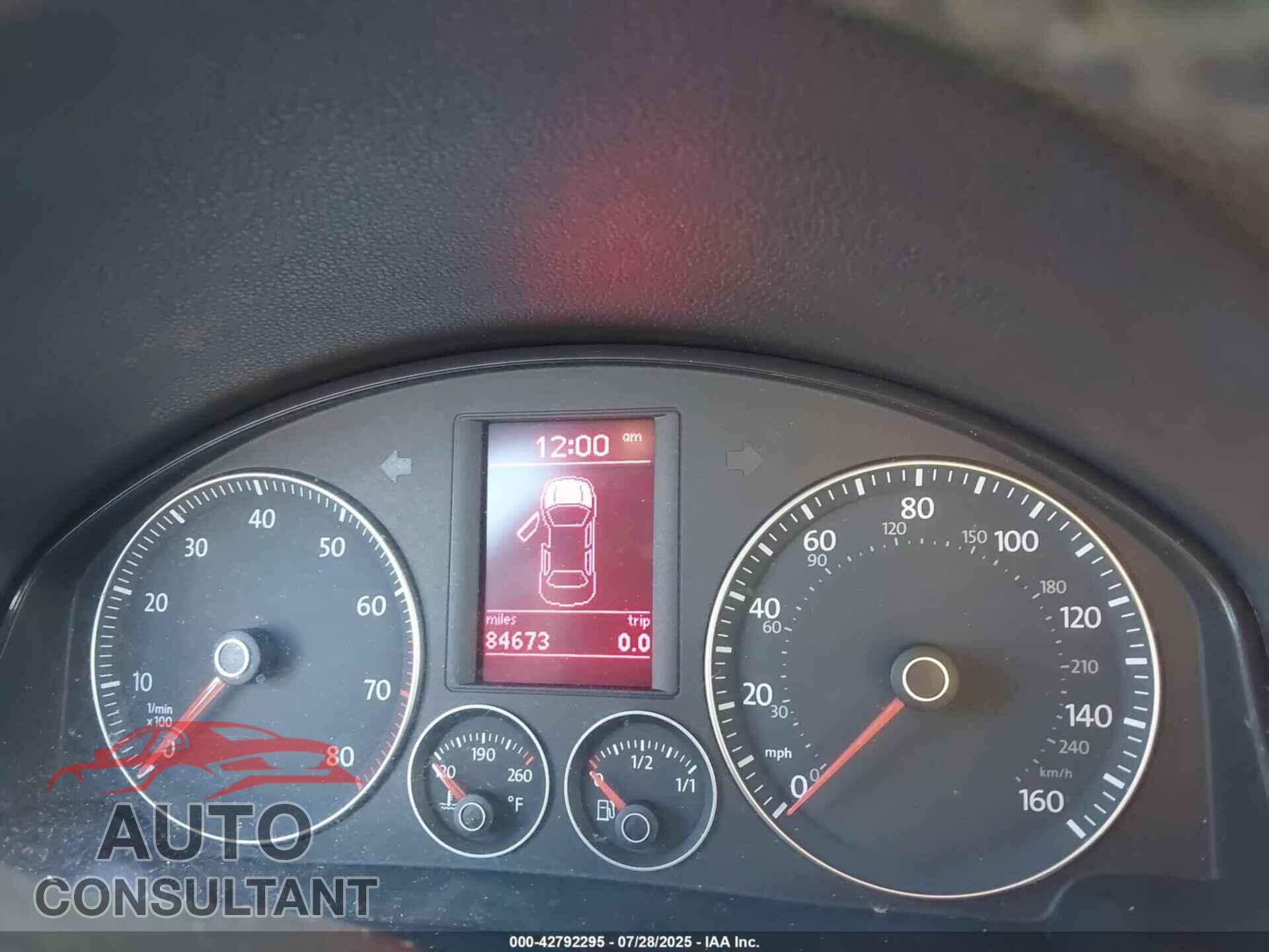 VOLKSWAGEN EOS 2009 - WVWBA71F79V020005