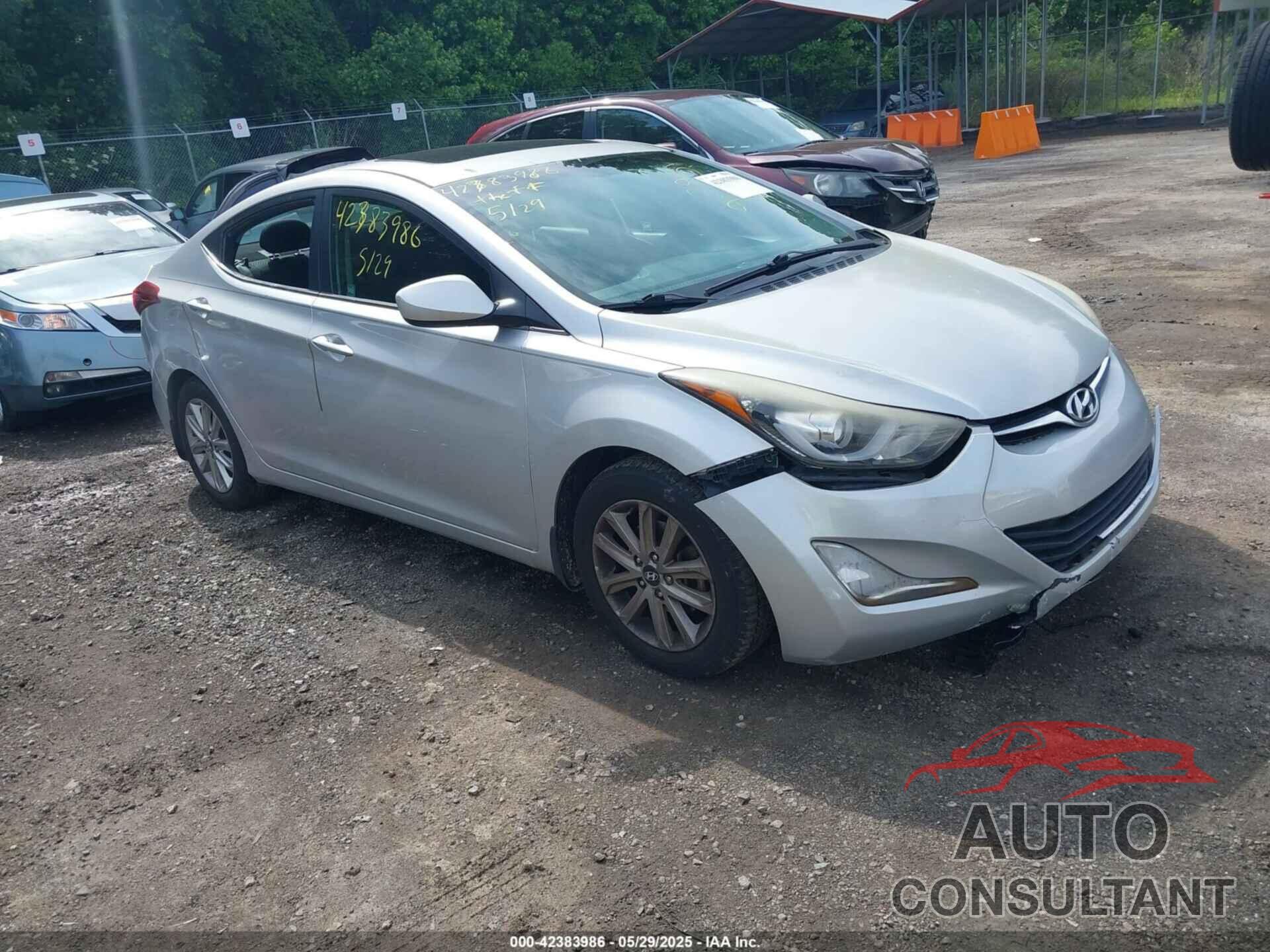 HYUNDAI ELANTRA 2015 - 5NPDH4AE8FH606914