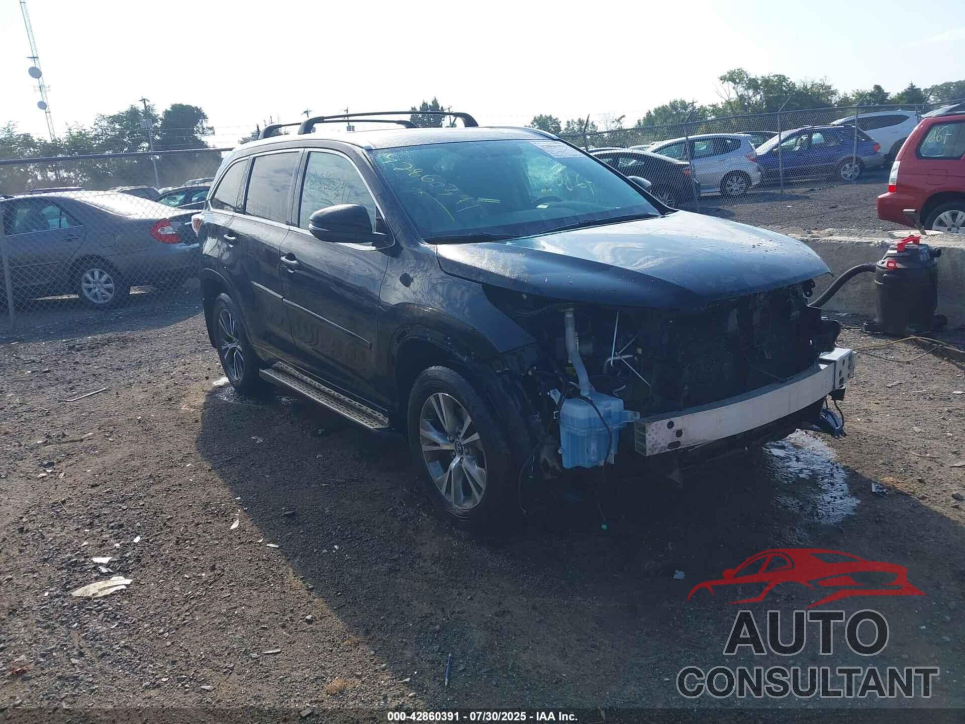 TOYOTA HIGHLANDER 2016 - 5TDJKRFH7GS500406