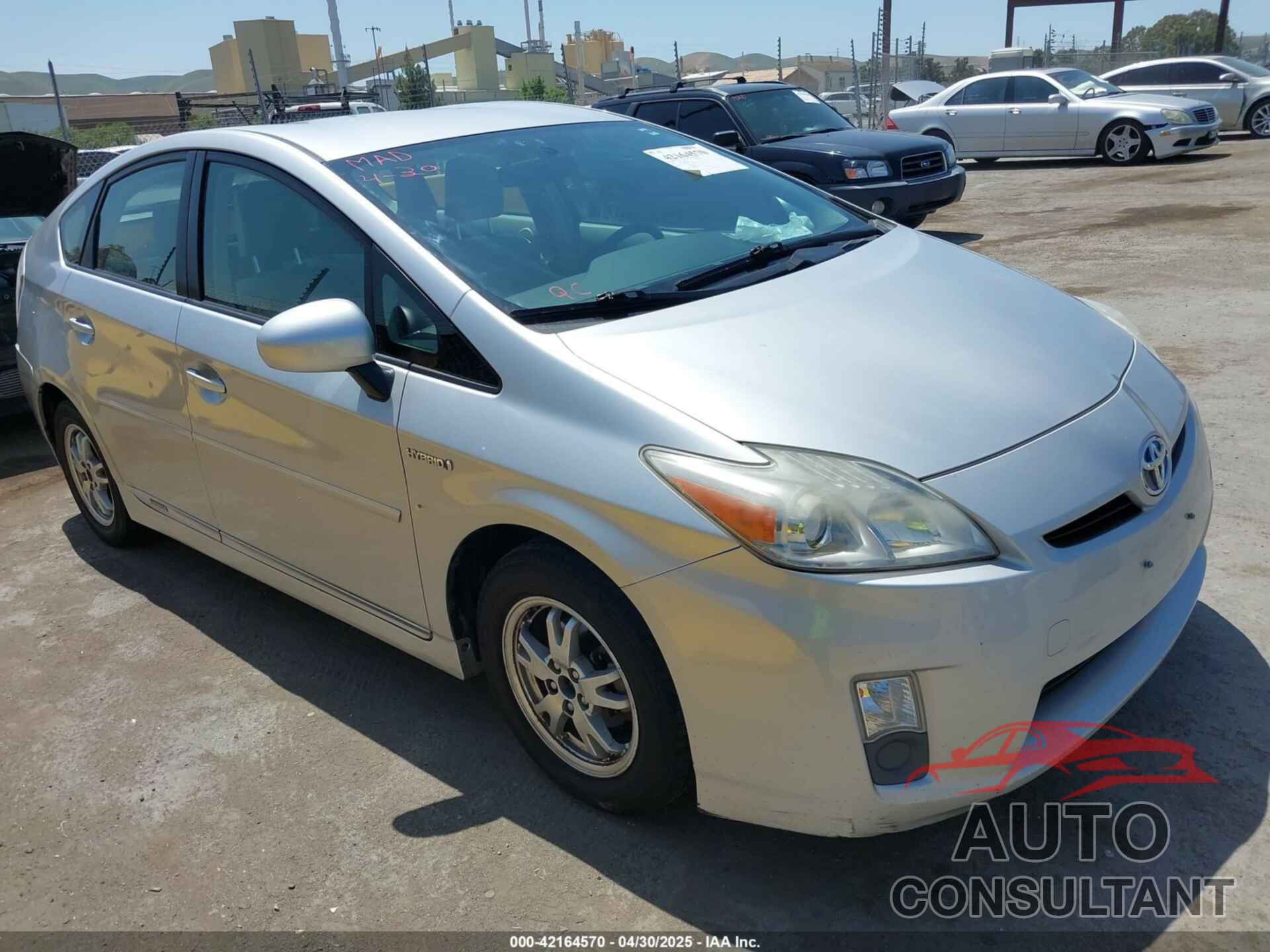TOYOTA PRIUS 2011 - JTDKN3DU8B0266944