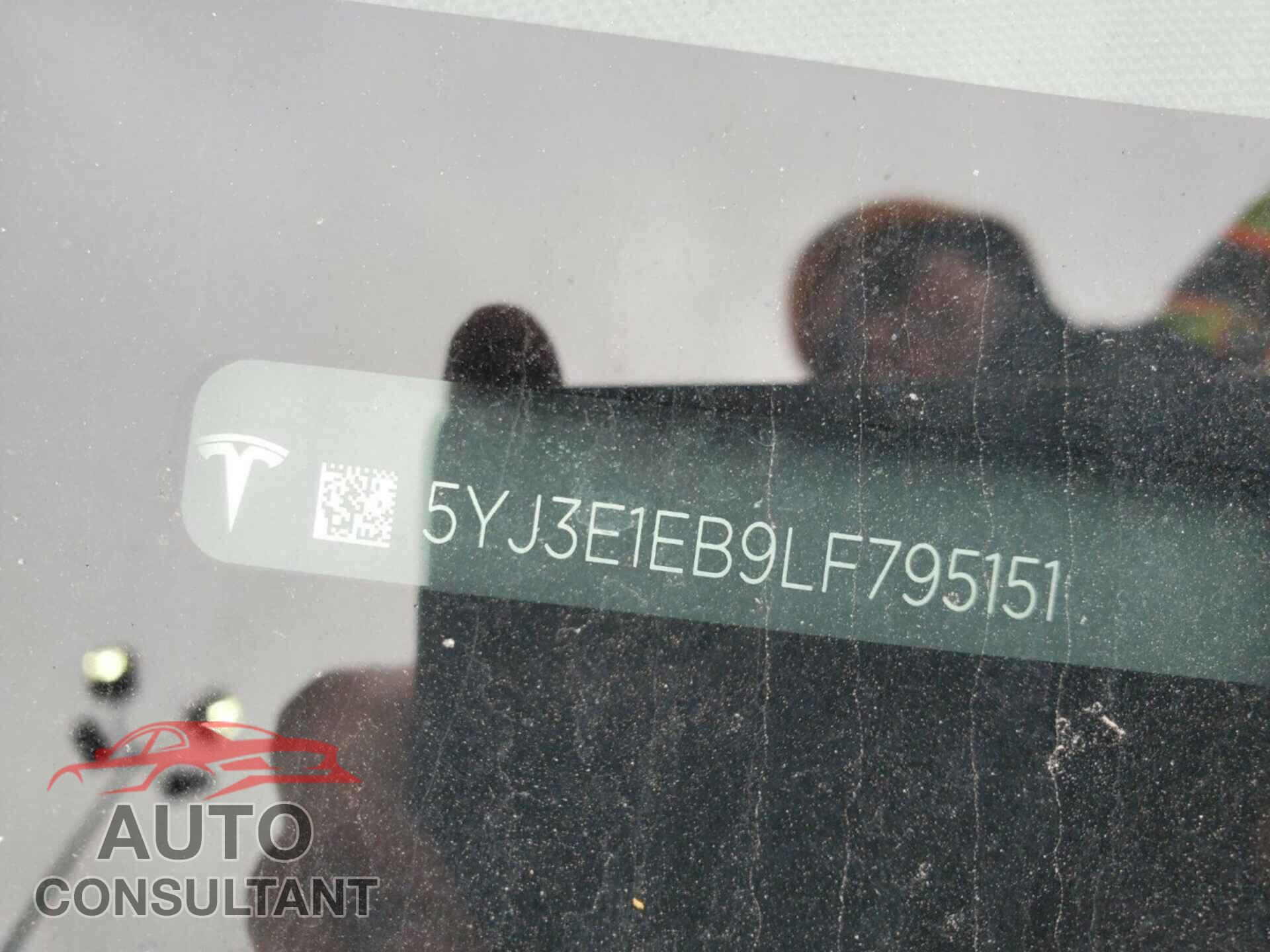 TESLA MODEL 3 2020 - 5YJ3E1EB9LF795151