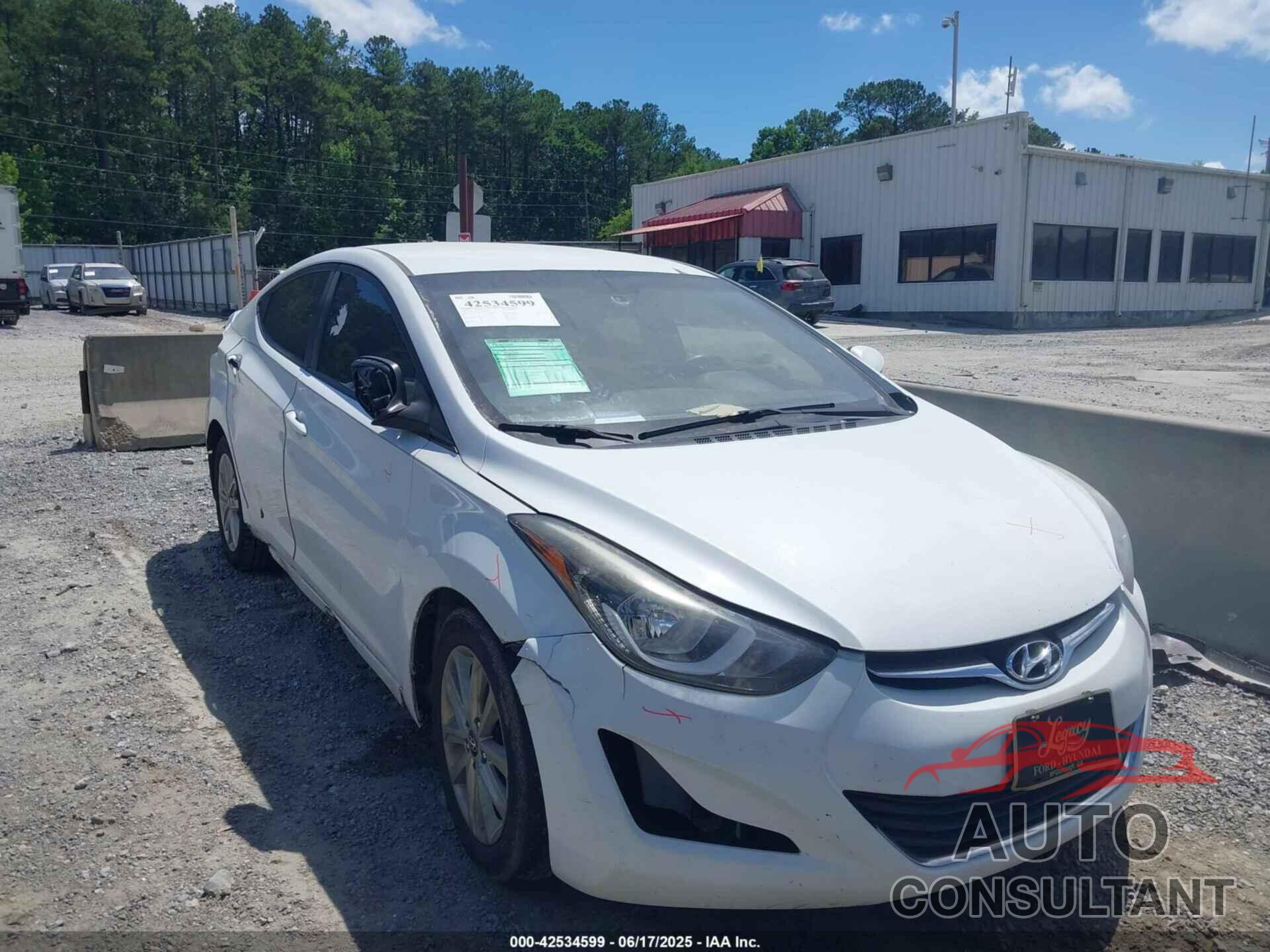 HYUNDAI ELANTRA 2015 - 5NPDH4AE3FH617738