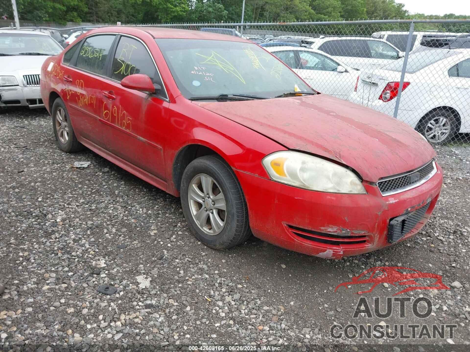 CHEVROLET IMPALA 2013 - 2G1WF5E32D1164958