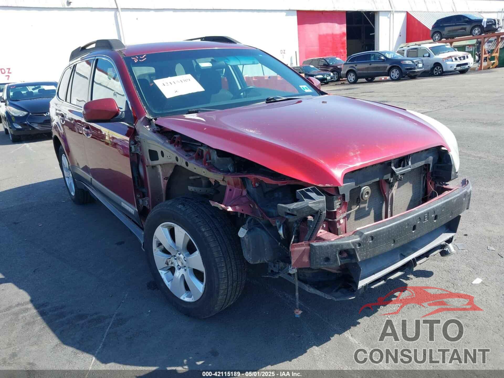 SUBARU OUTBACK 2012 - 4S4BRBCC3C3294833