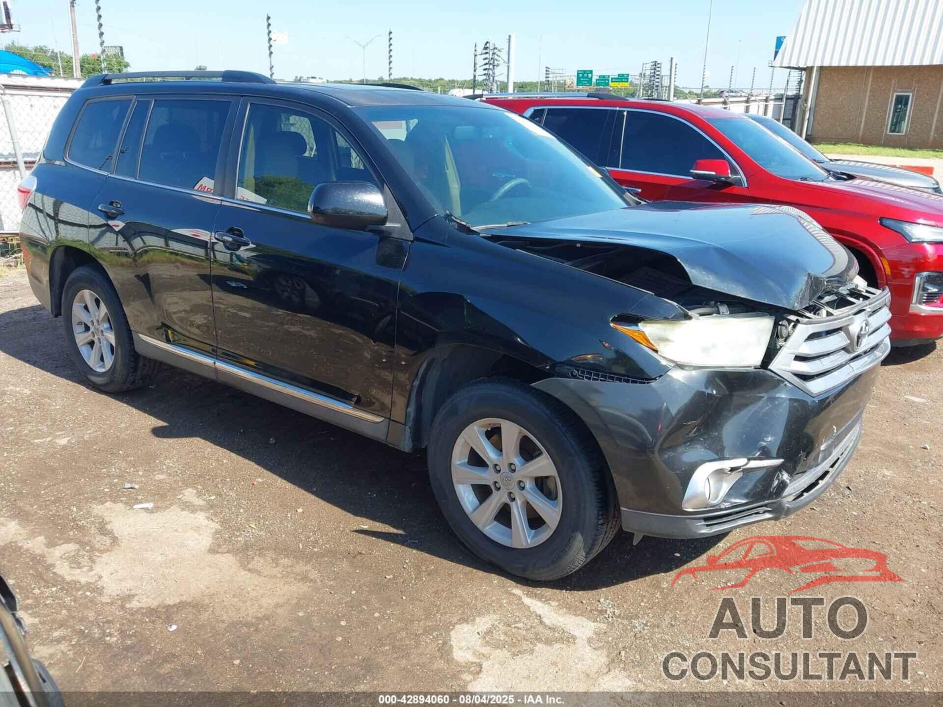 TOYOTA HIGHLANDER 2012 - 5TDZK3EH8CS089125