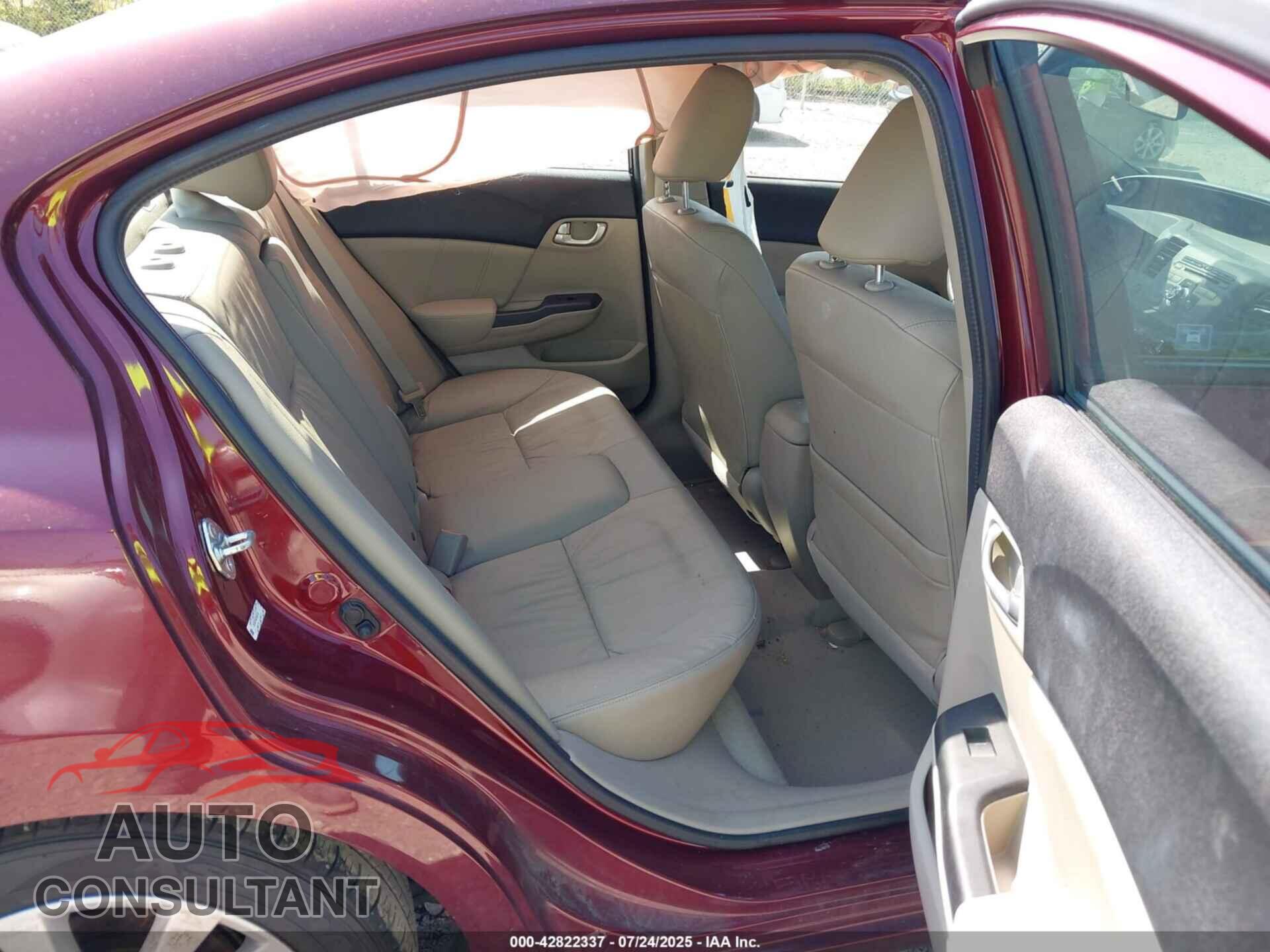 HONDA CIVIC 2012 - 2HGFB2F99CH592733