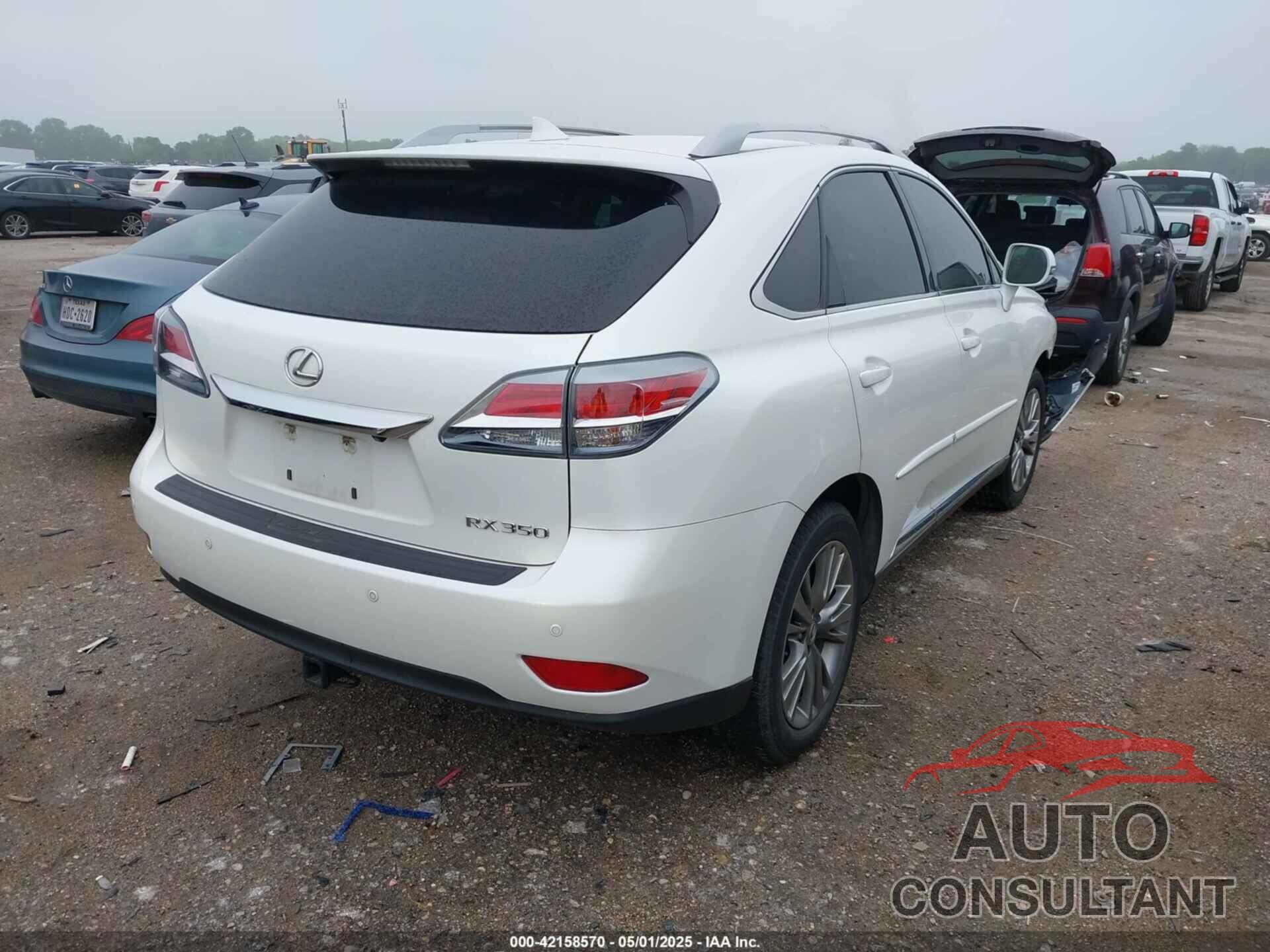 LEXUS RX 350 2014 - JTJZK1BA0E2011201