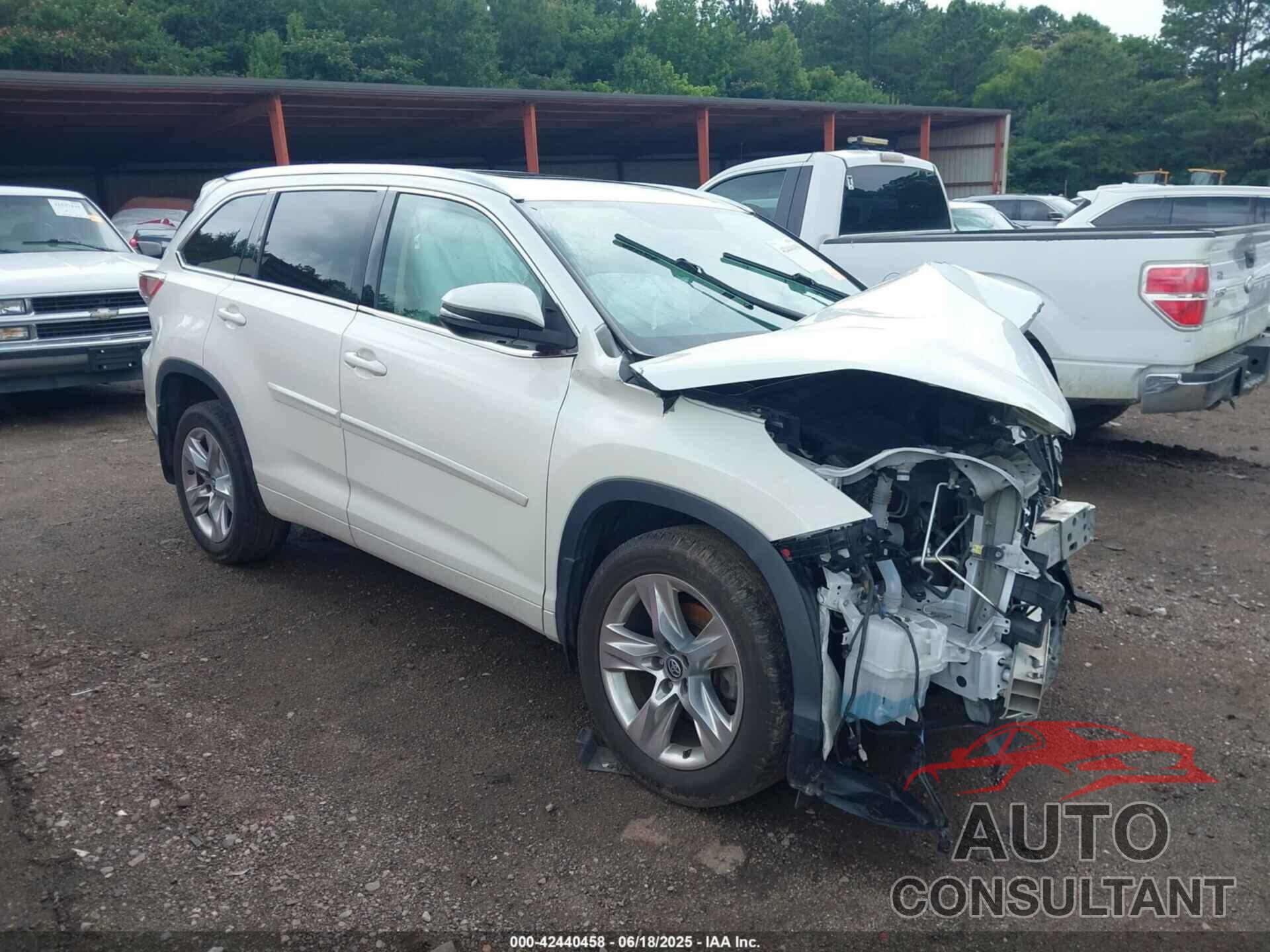 TOYOTA HIGHLANDER 2016 - 5TDDKRFH2GS353523