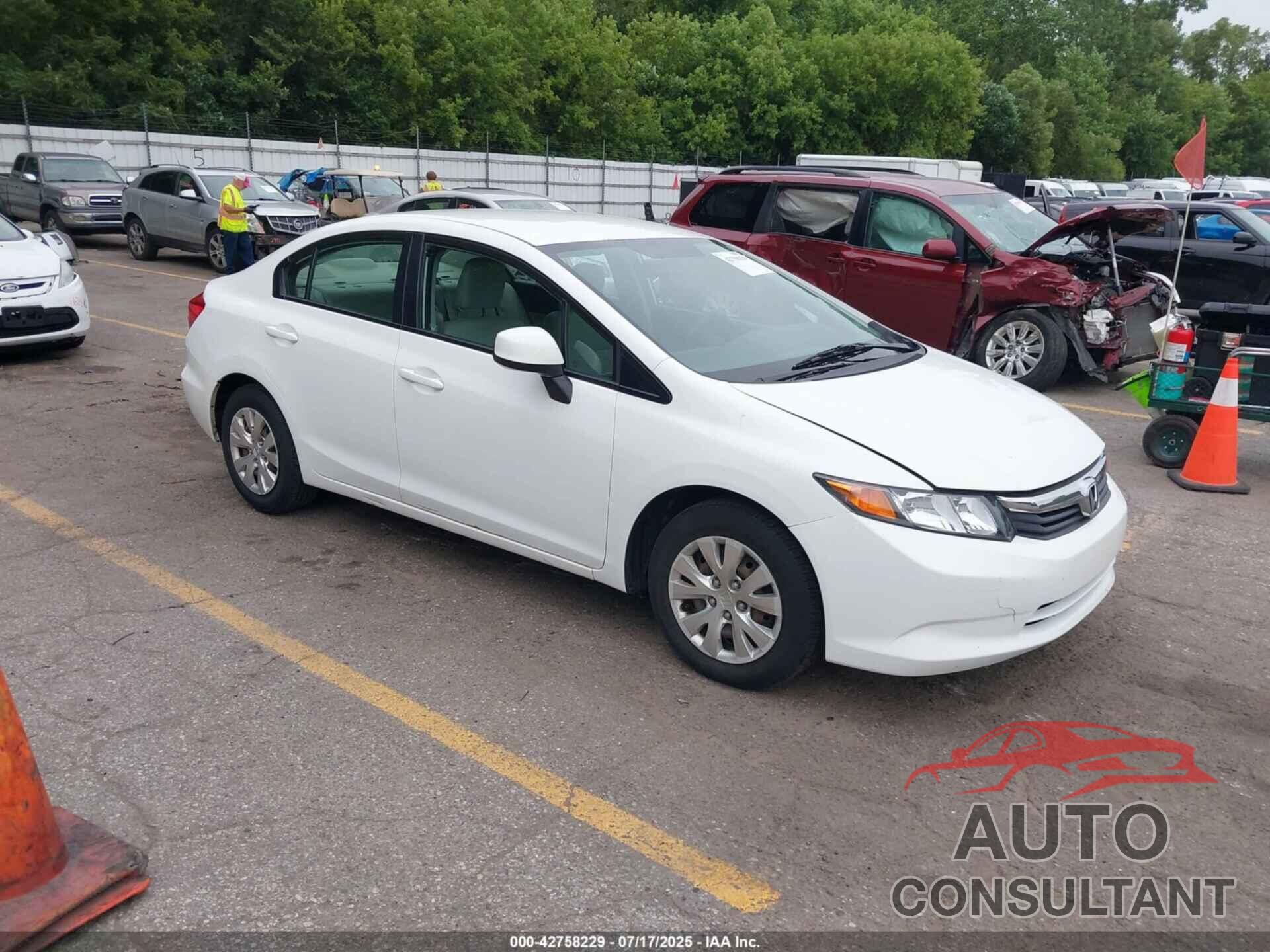 HONDA CIVIC 2012 - 19XFB2F53CE016045
