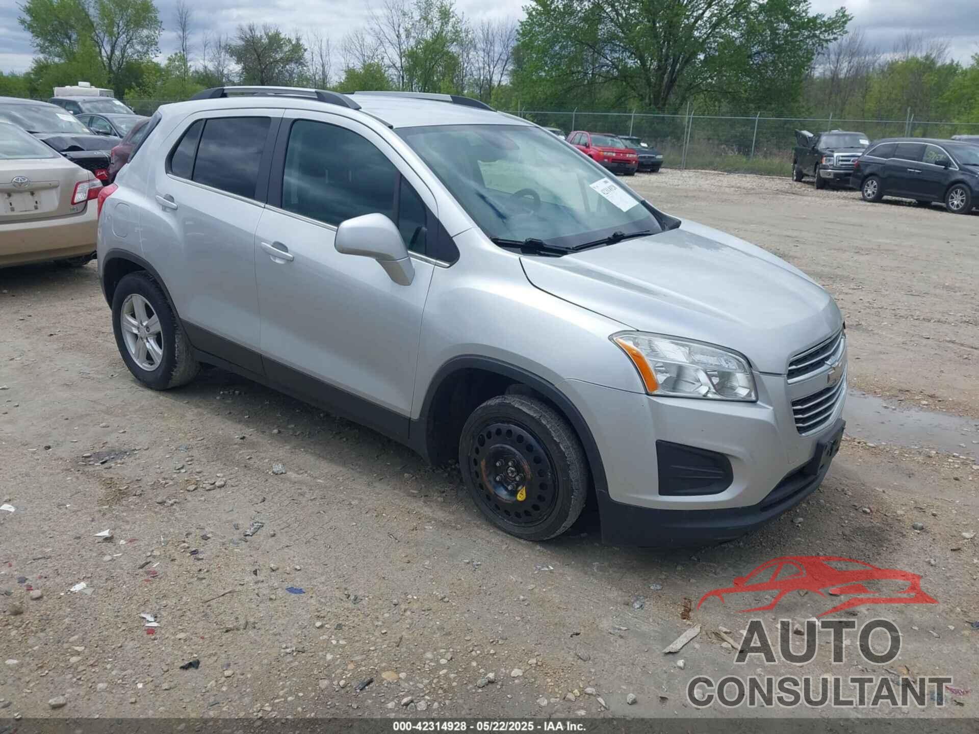CHEVROLET TRAX 2016 - 3GNCJLSB2GL186316