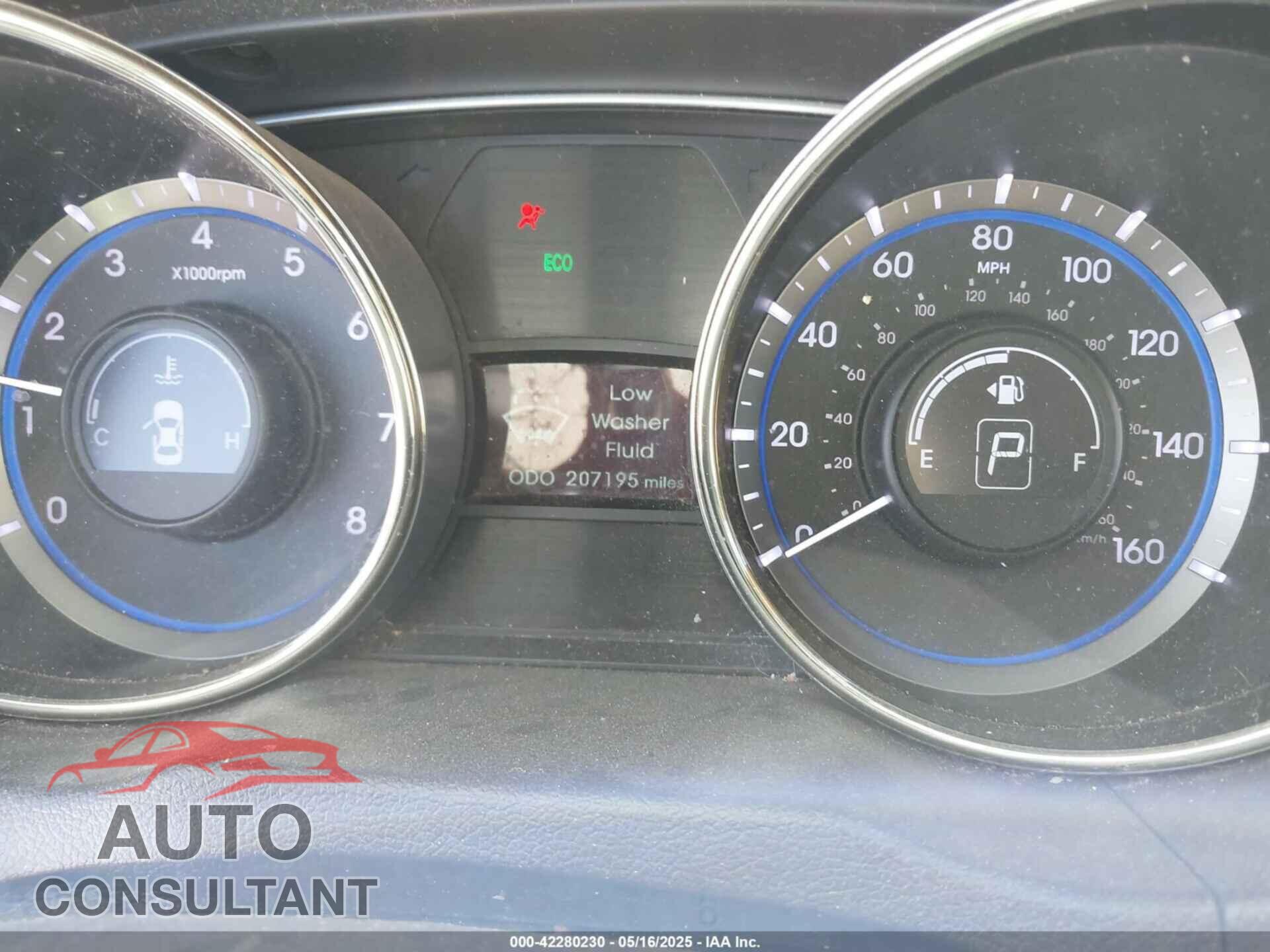 HYUNDAI SONATA 2012 - 5NPEC4AC8CH410825