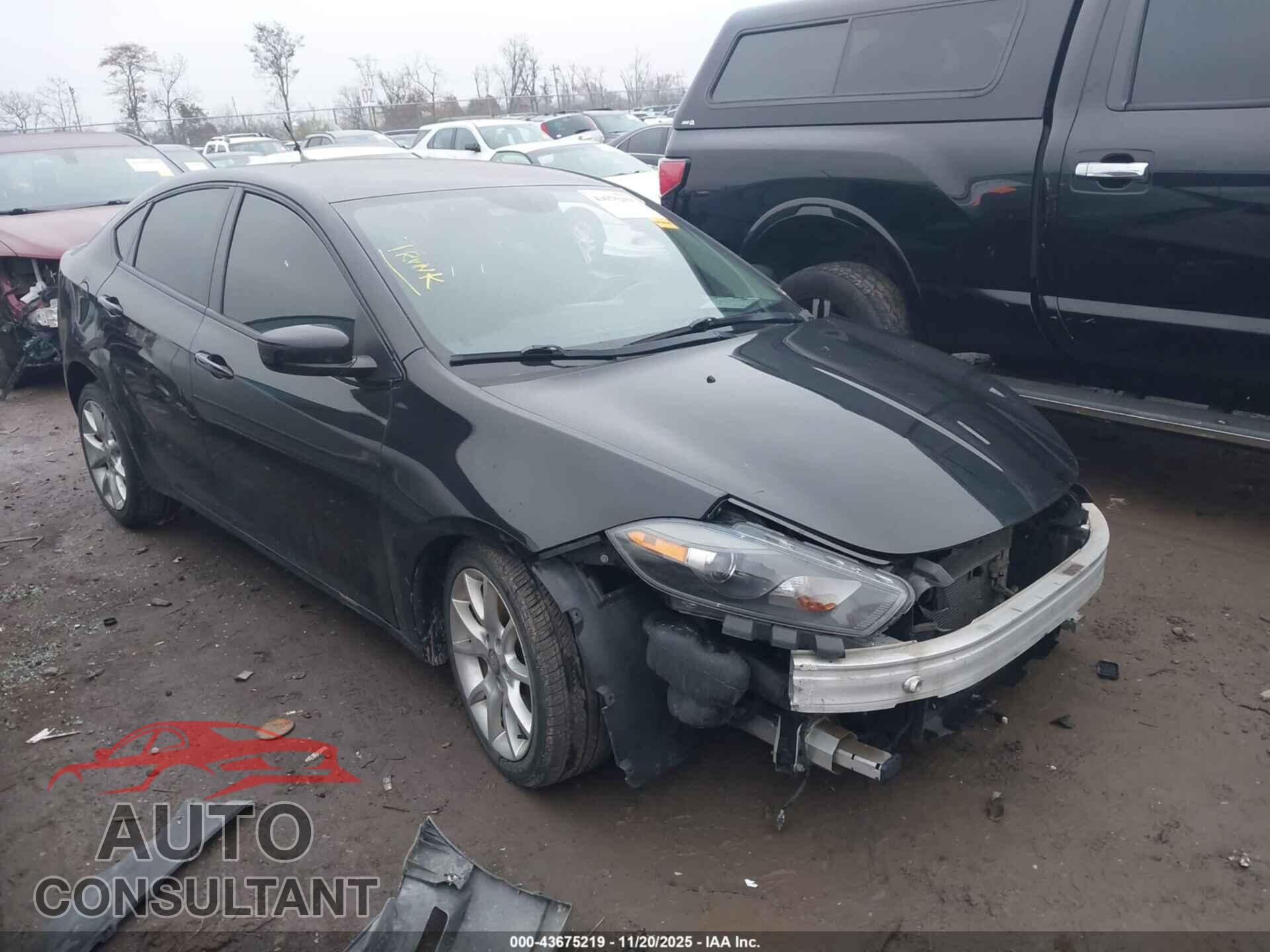 DODGE DART 2013 - 1C3CDFBA2DD292585